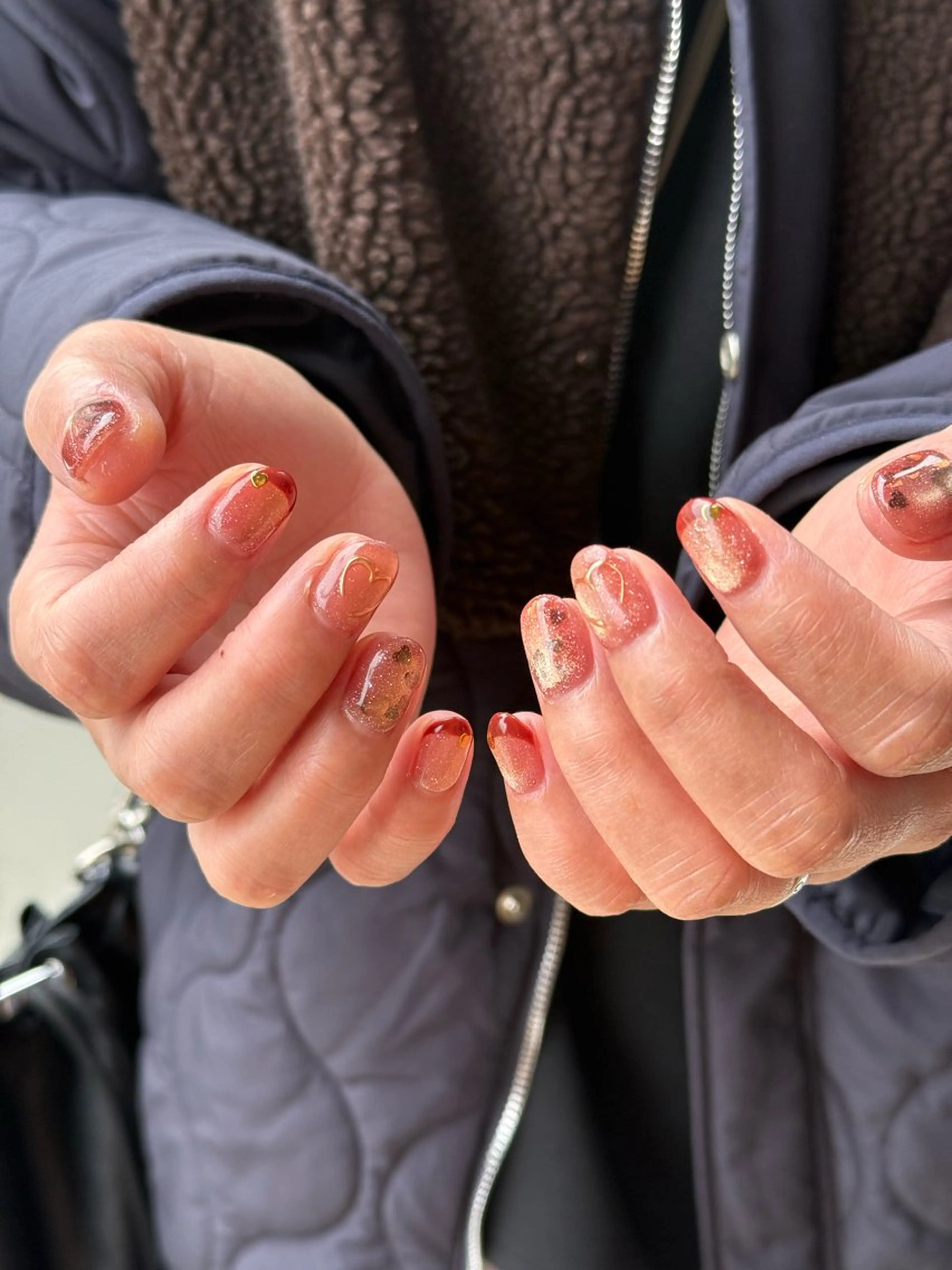 ネイル バレンタイン ハンドネイル nailsalon mionのネイルデザイン