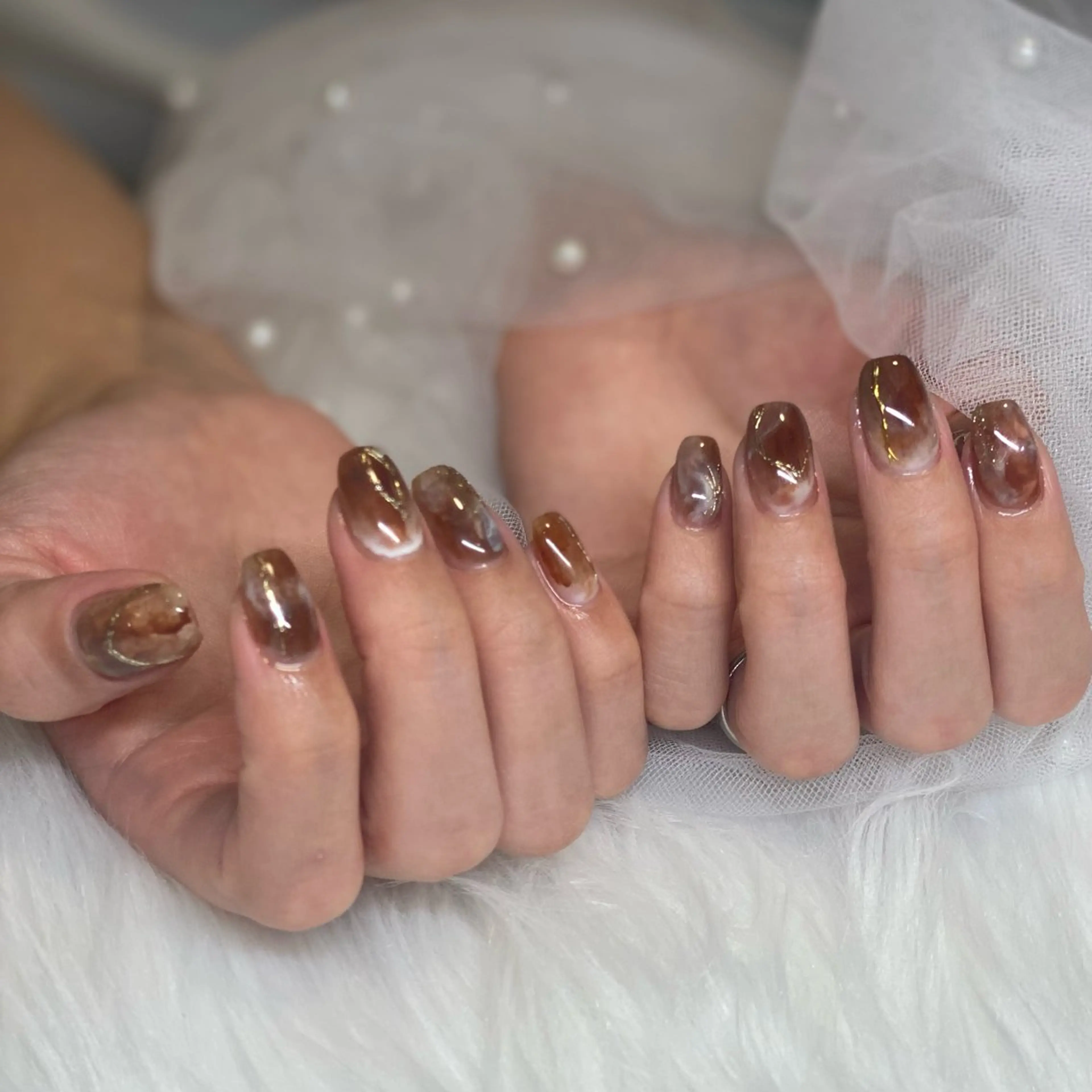 ネイル ニュアンスネイル nail salon milkのネイルデザイン