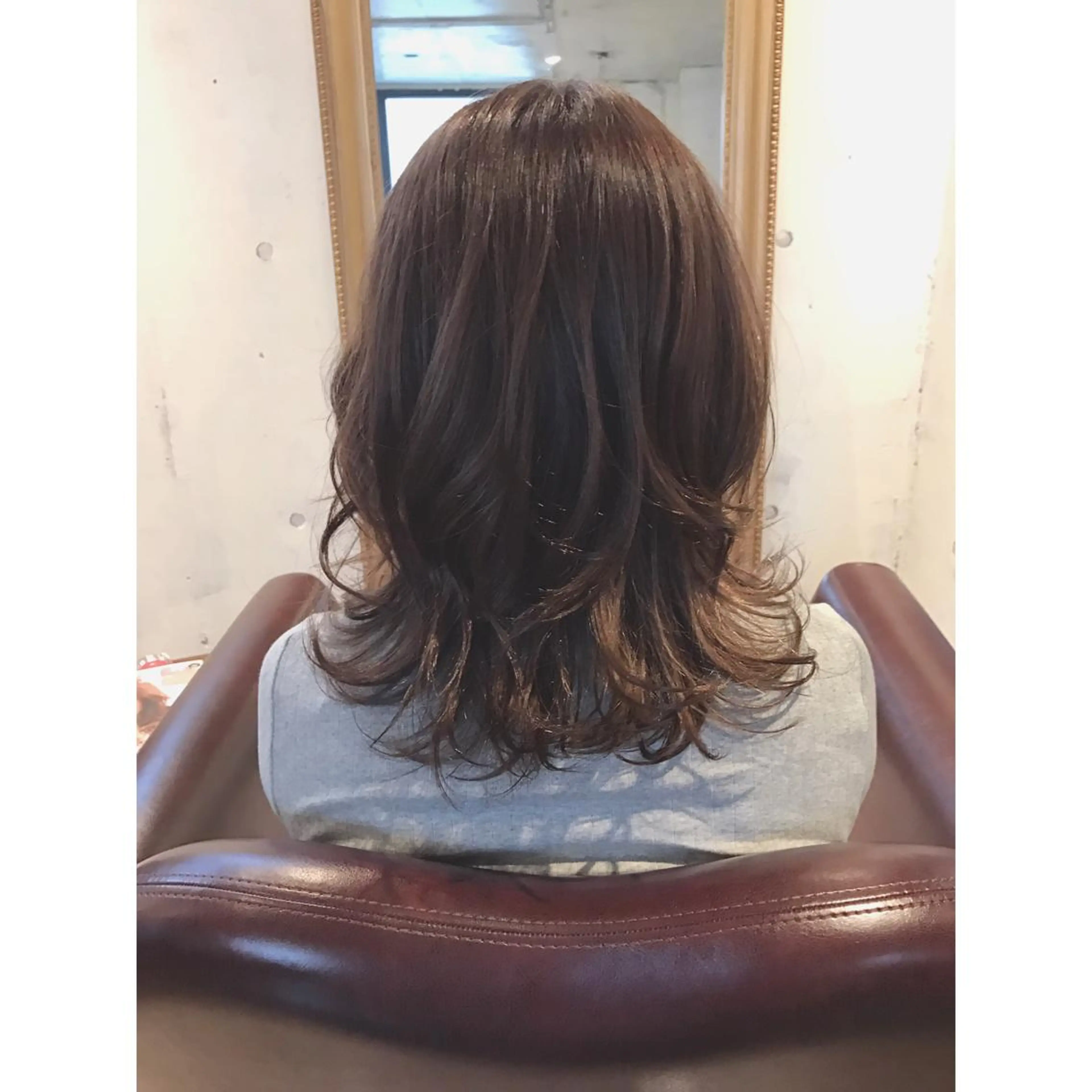 ミディアム カラー パーマ ヘアアレンジ グレージュ corona hairdesign KAZUE MAEDA所属・マエダ　カズエ🫶 coronahairのヘアスタイル