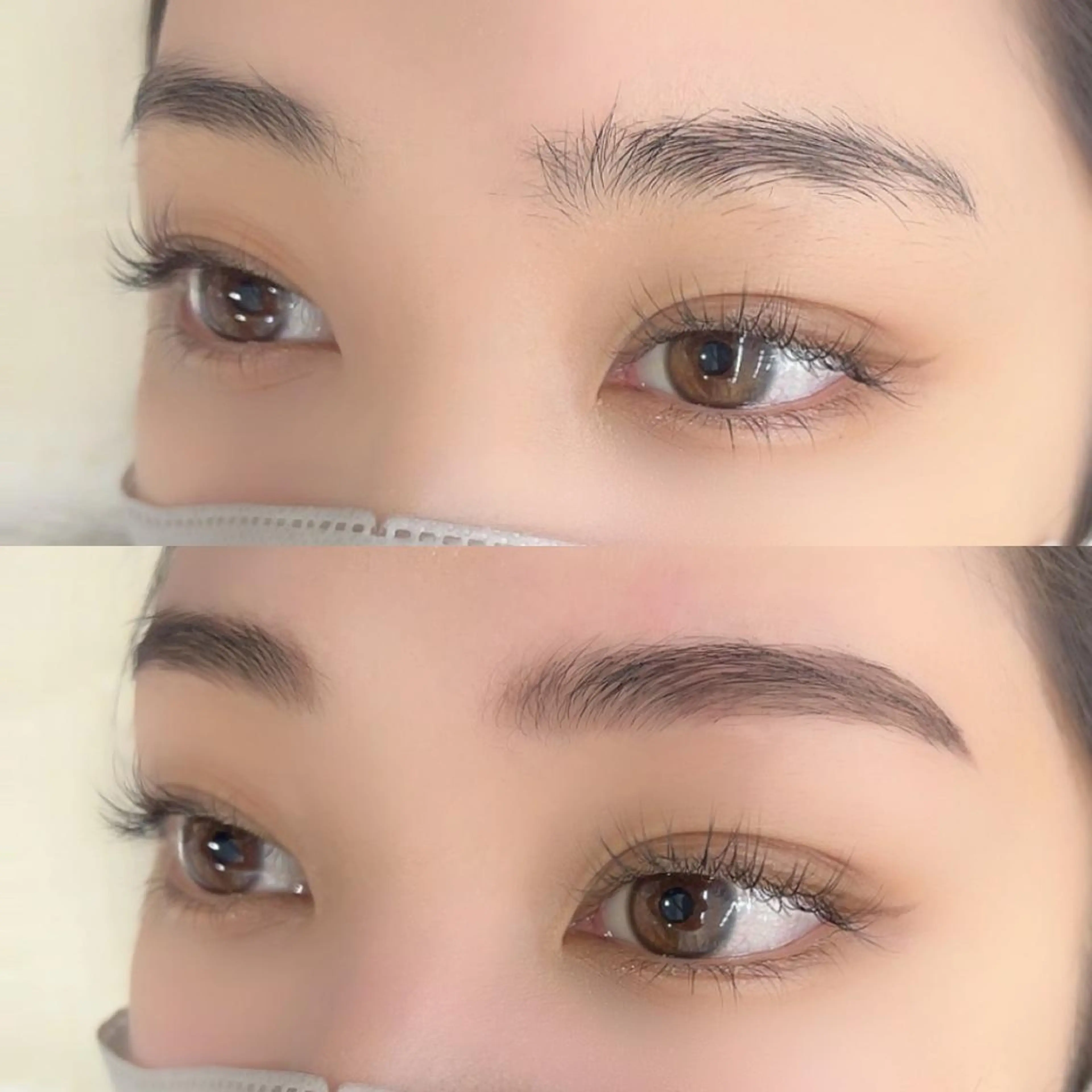 パーマ メンズ マツエク・マツパ アイブロウ BEIGE 金山 🌹RUKAのマツエク・マツパデザイン