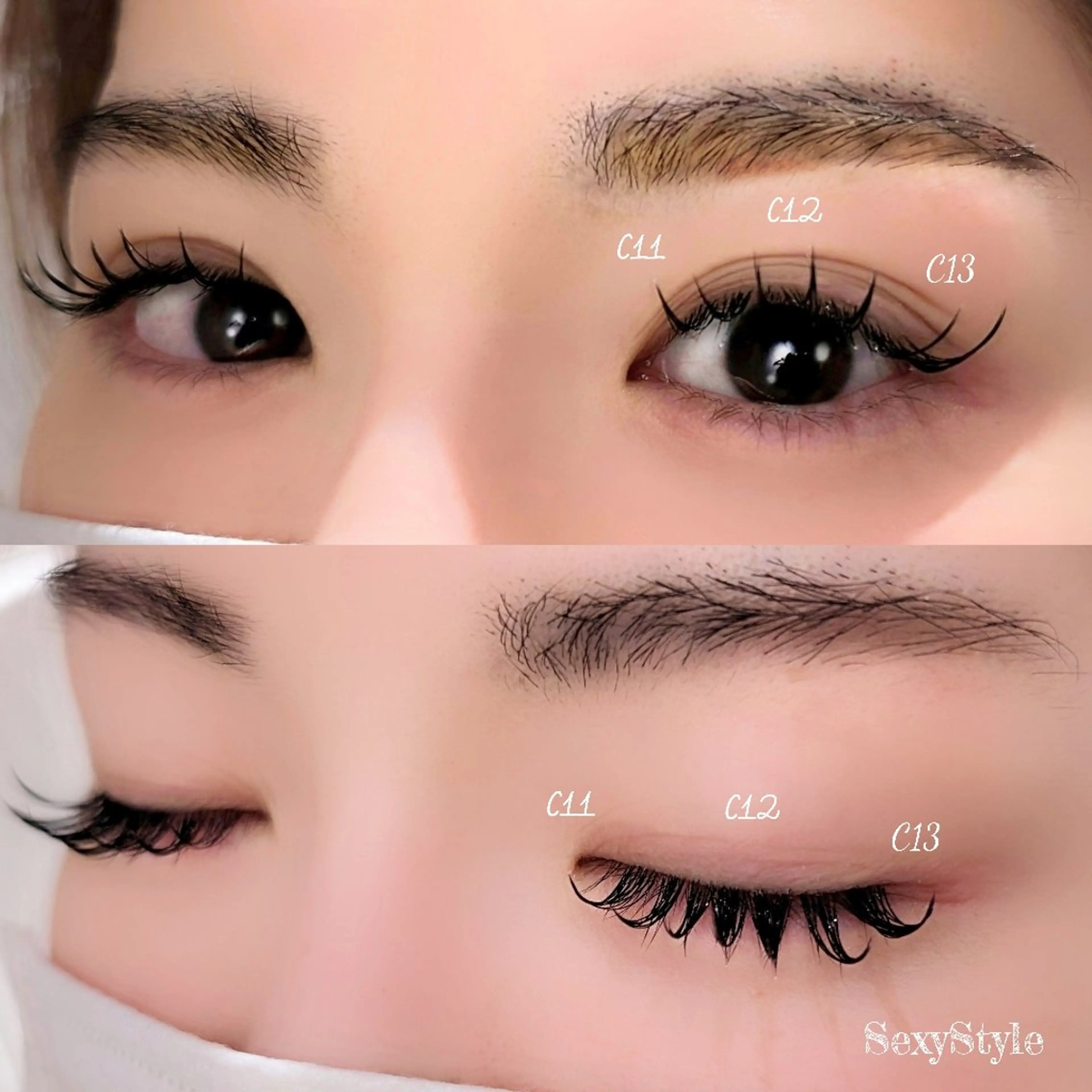 マツエク・マツパ フラットラッシュ セクシー SUGAWARA YUMIのマツエク・マツパデザイン