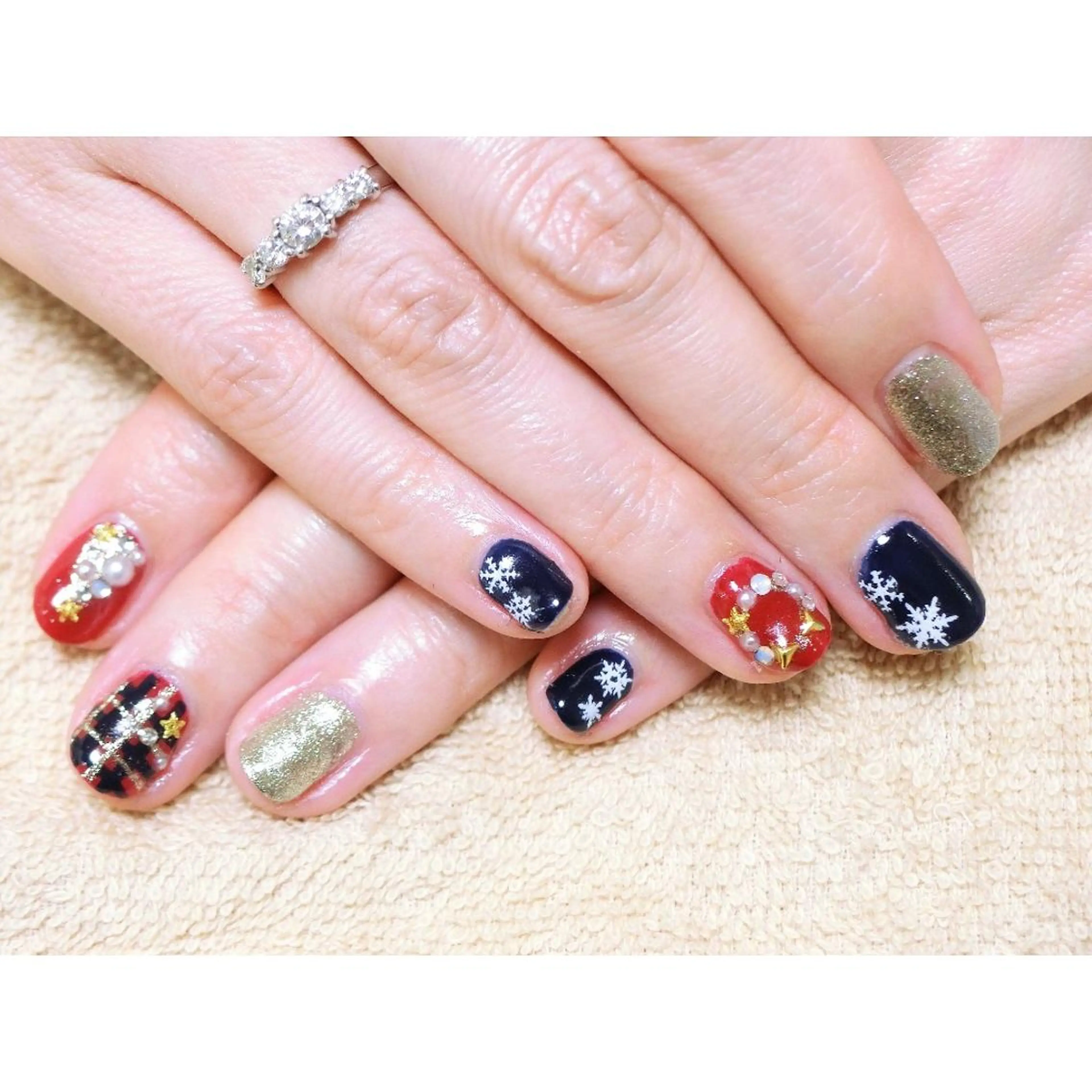 ネイル 痛ネイル/ワンホン/ フィルイン/長さだしのネイルデザイン