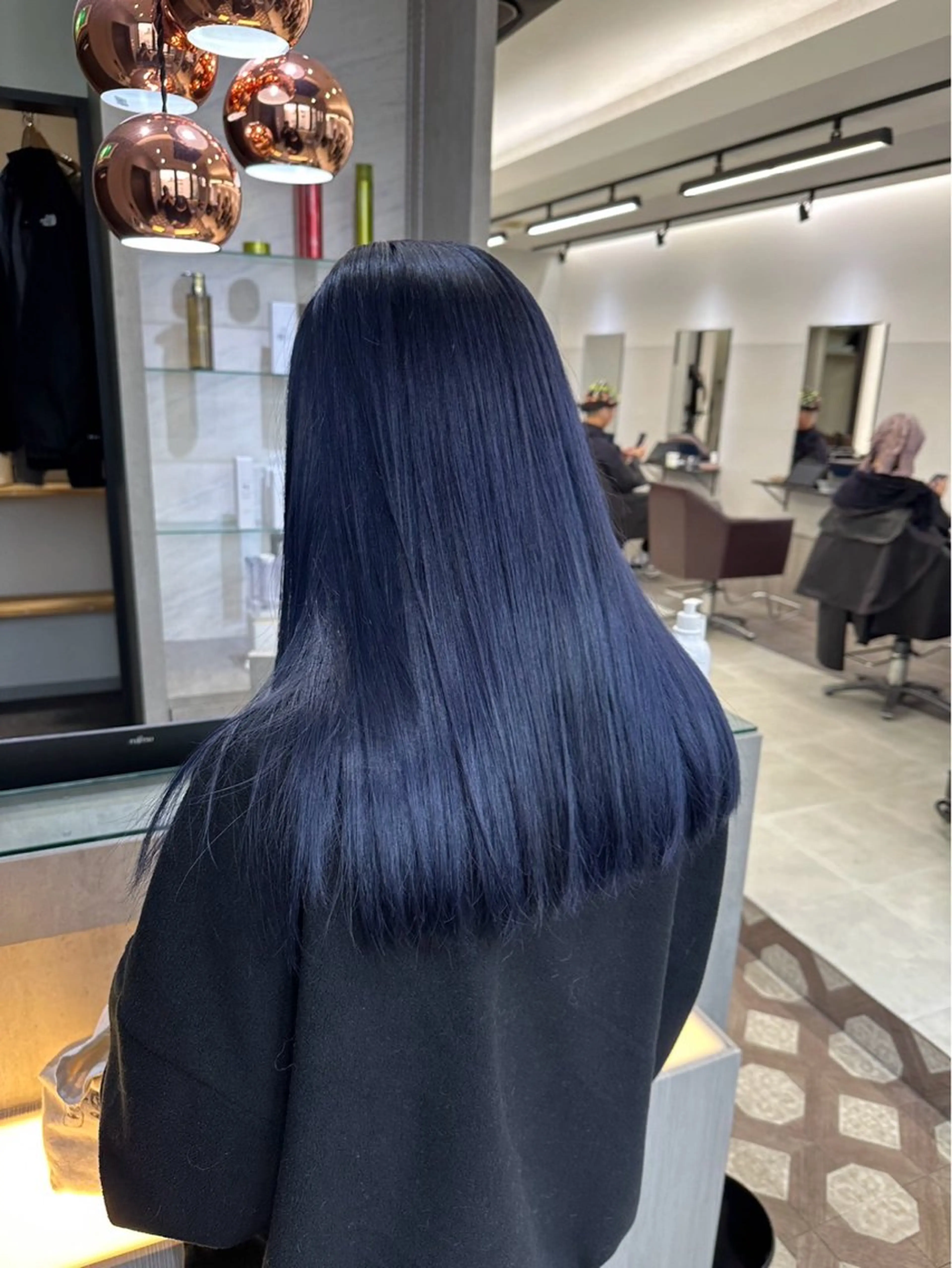 セミロング カラー ヘアカラー 誠也/唯一無二の ルーツカラーのヘアスタイル