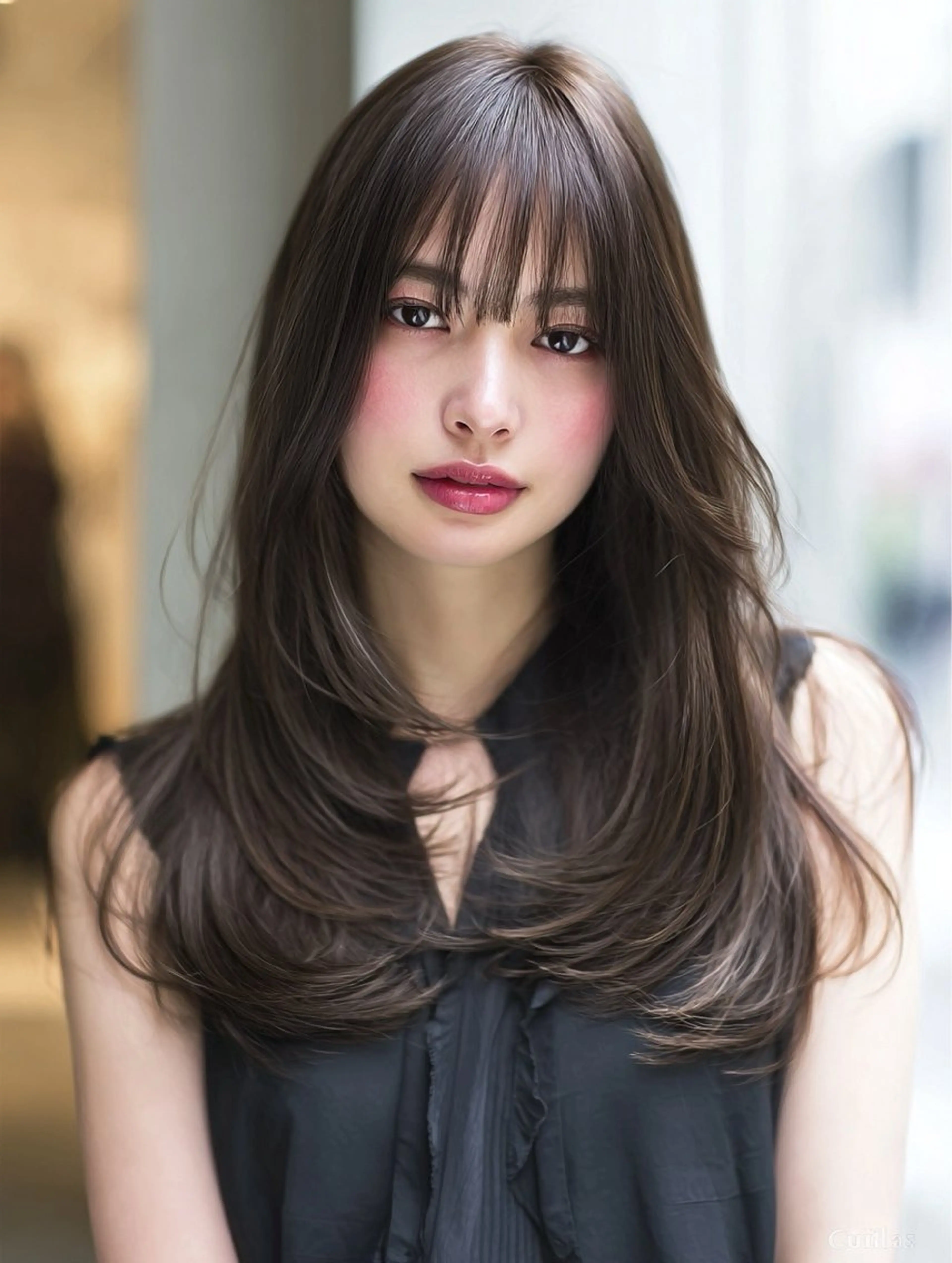 うる艶❣️カット+カラー+極潤TR（巻ける/地毛風/シャキンとしない自然な仕上がり/ストレート/ブリーチ矯正）の写真