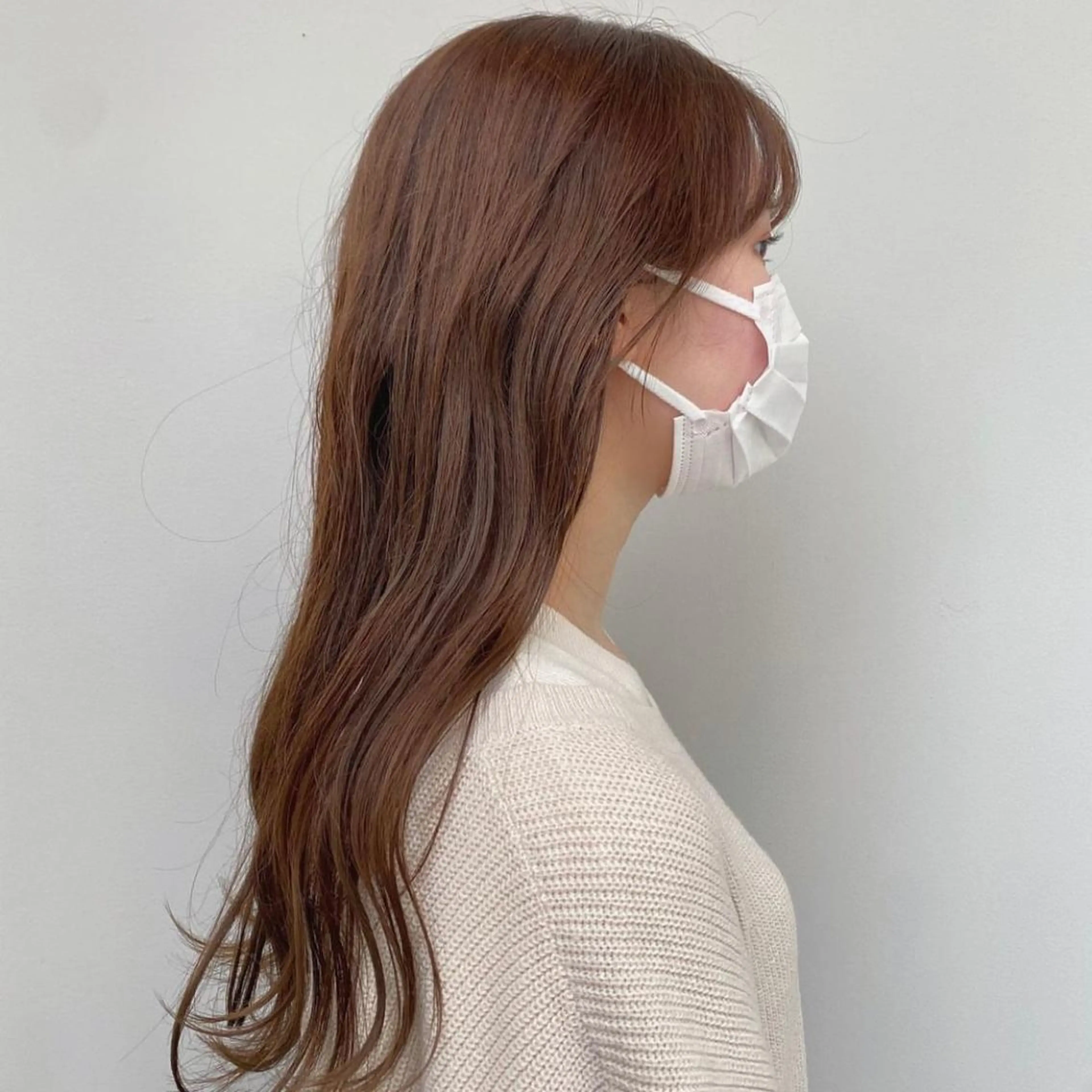 ミディアム カラー ブラウンカラー i.+odori所属・🧡AYARI 札幌 ボブ 🧡のヘアスタイル