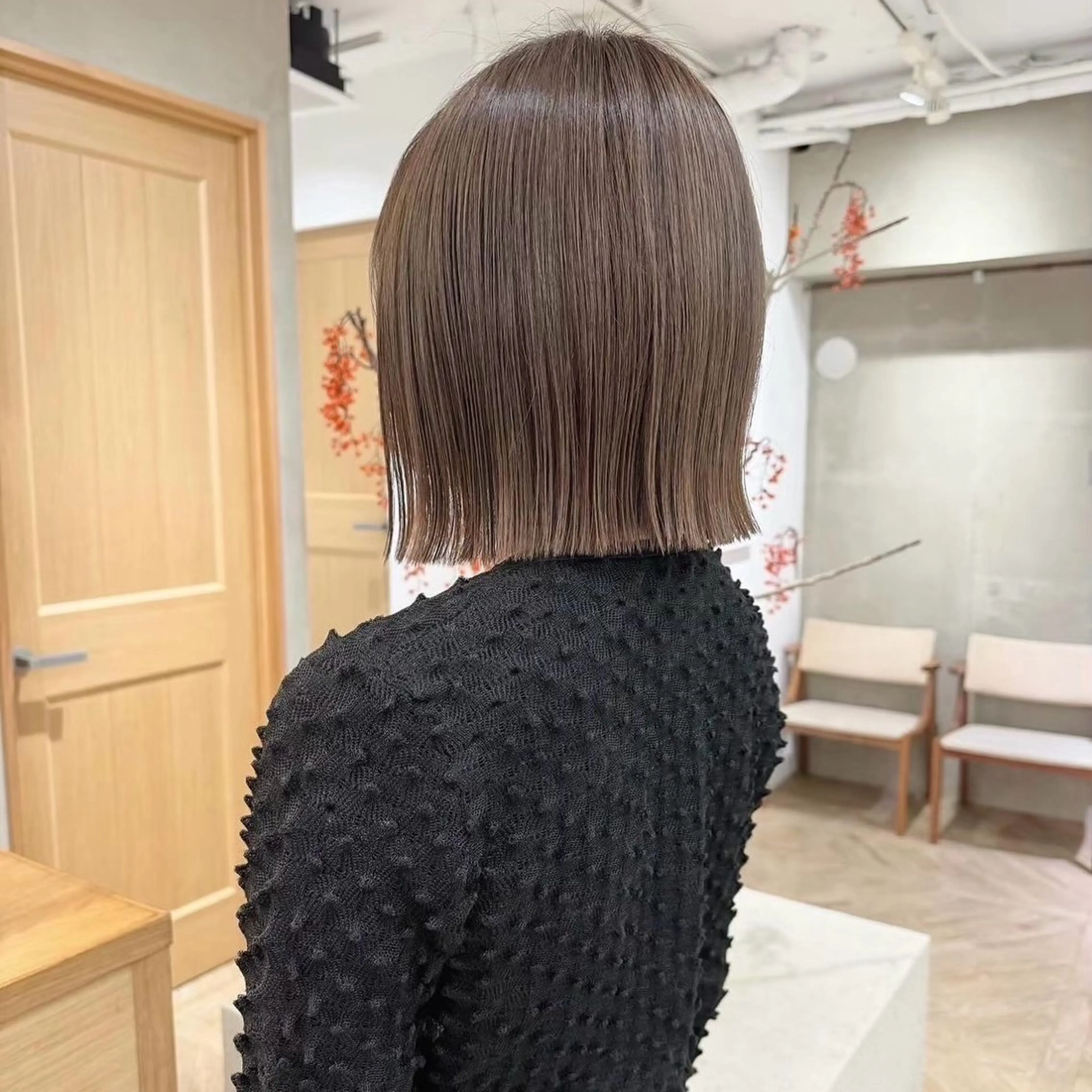 ミディアム ボブ レイヤーカット/暖色 カラー/mao🎀のヘアスタイル