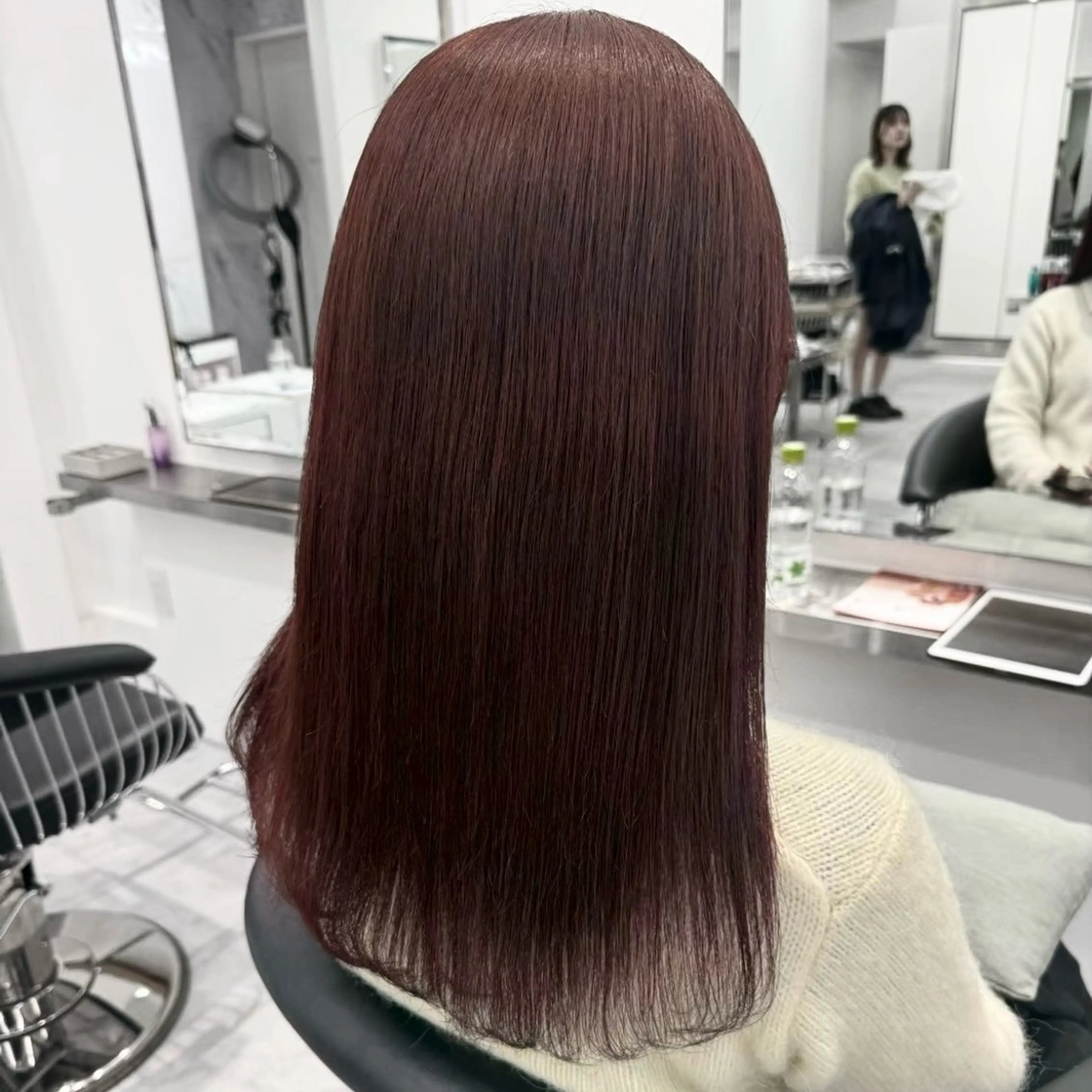 セミロング カラー ヘアカラー Parve Mix 森 美遥🇰🇷🩶のヘアスタイル