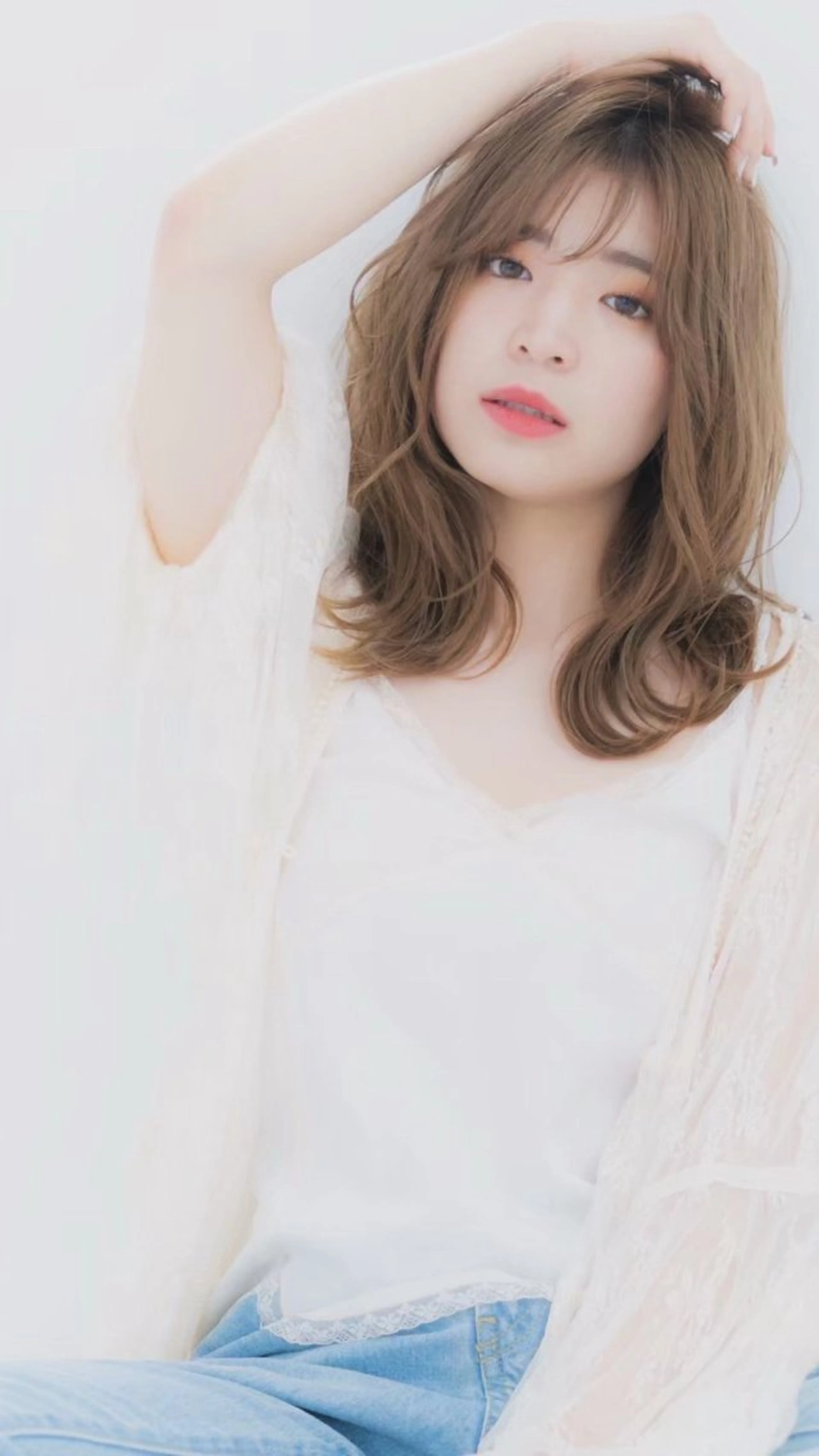 ミディアム 岡山 嵐のヘアスタイル