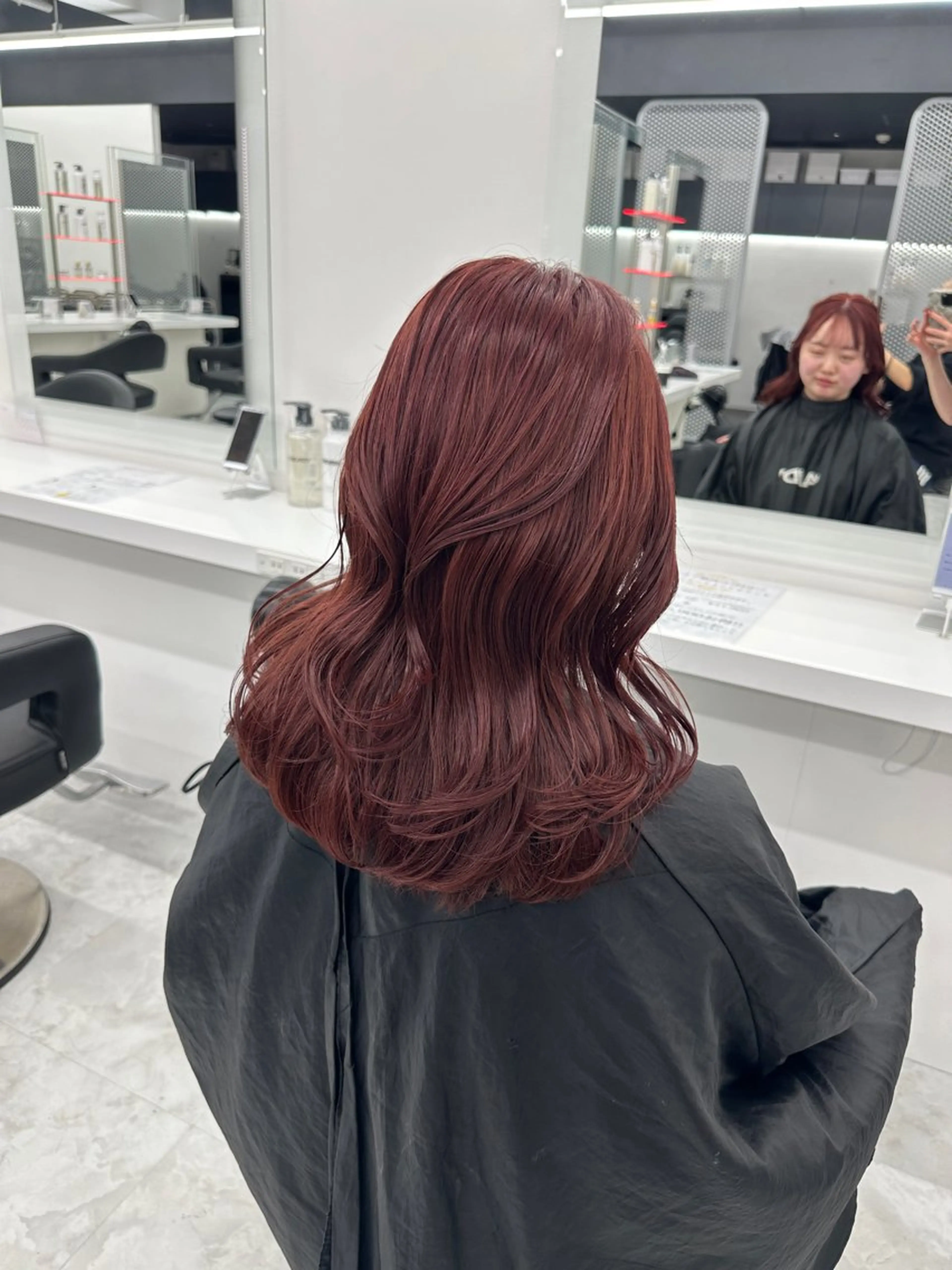 ロング カラー パーマ ヘアアレンジ メンズ キッズ ♥️韓国ヘア レイヤー♥️ゆりのヘアスタイル