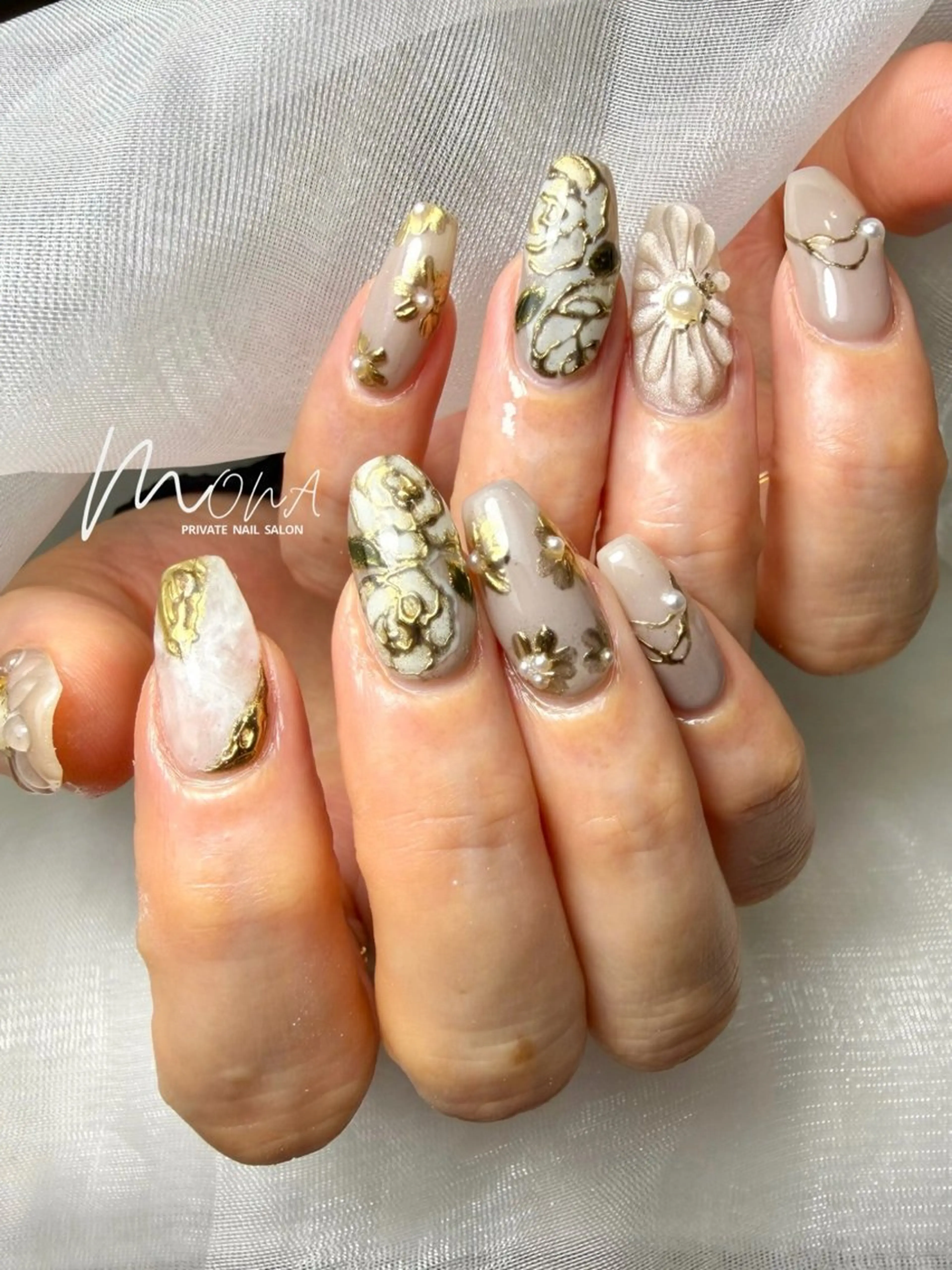 ネイル 持ち込み ハンドネイル Nailsalon MONA.のネイルデザイン