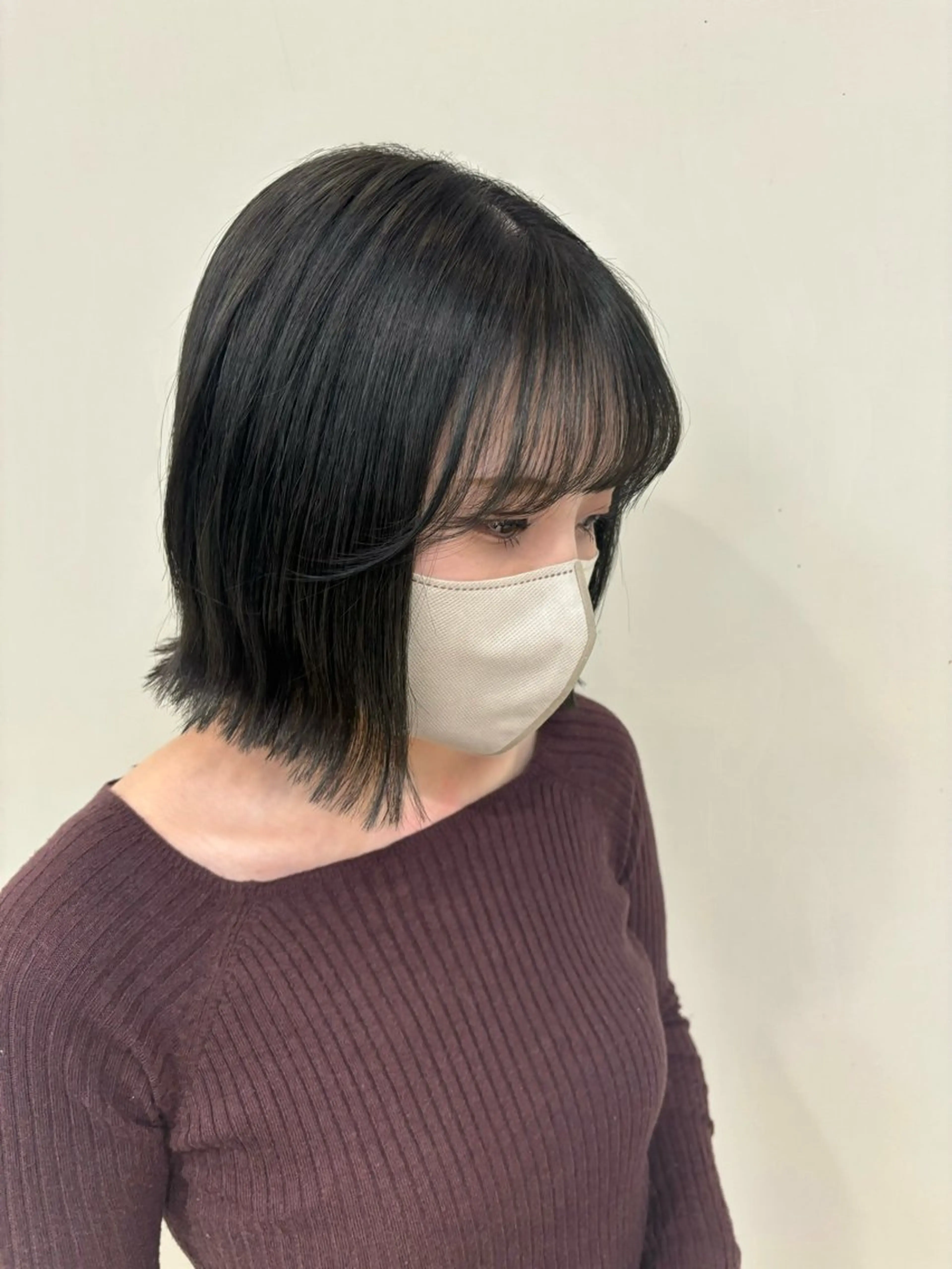 【ボブにしたい方はこちら🩶】ボブcut＋艶カラー＋髪質改善トリートメントの写真