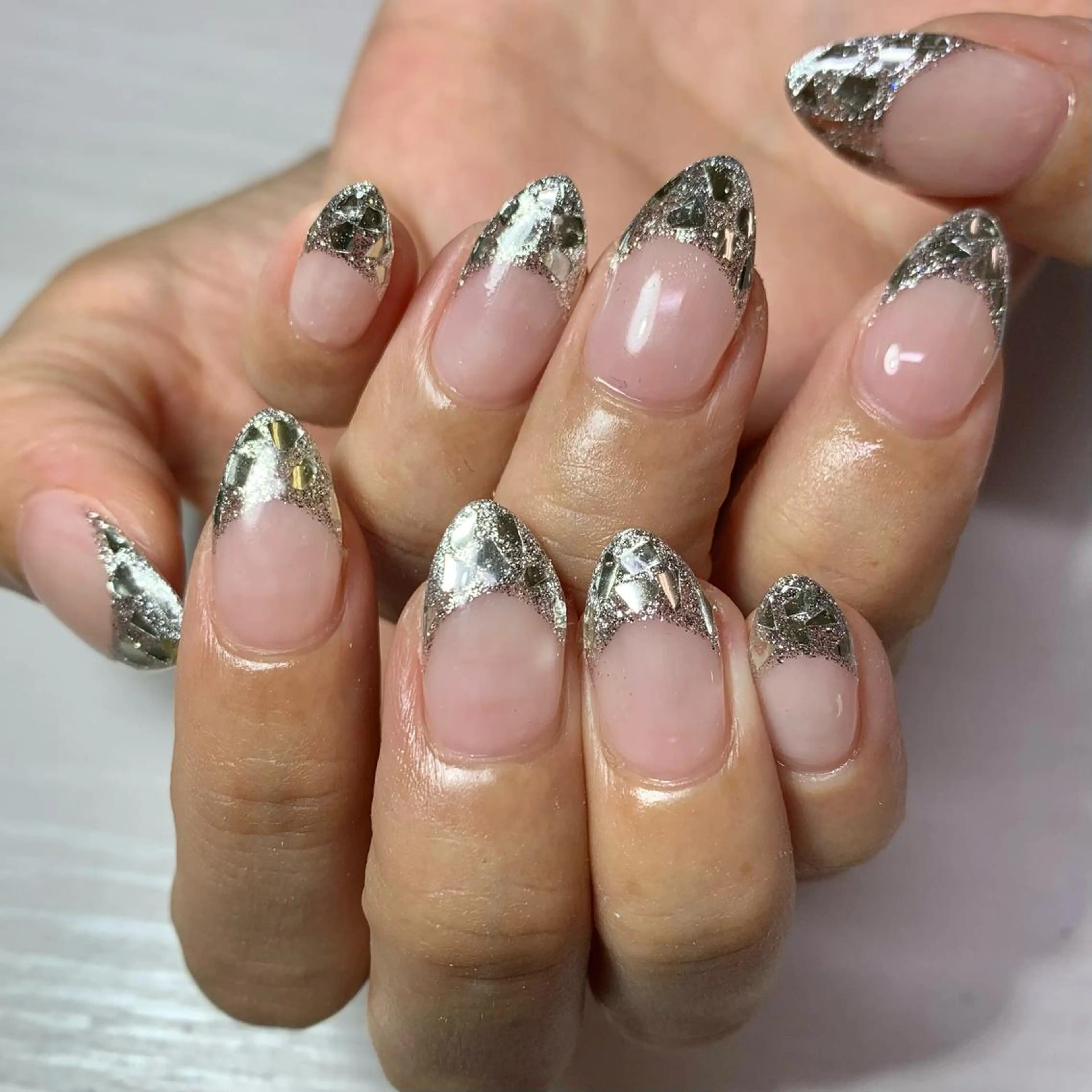 ネイル ハンドネイル καρδιά -ｶﾙﾃﾞｨｱ-のネイルデザイン