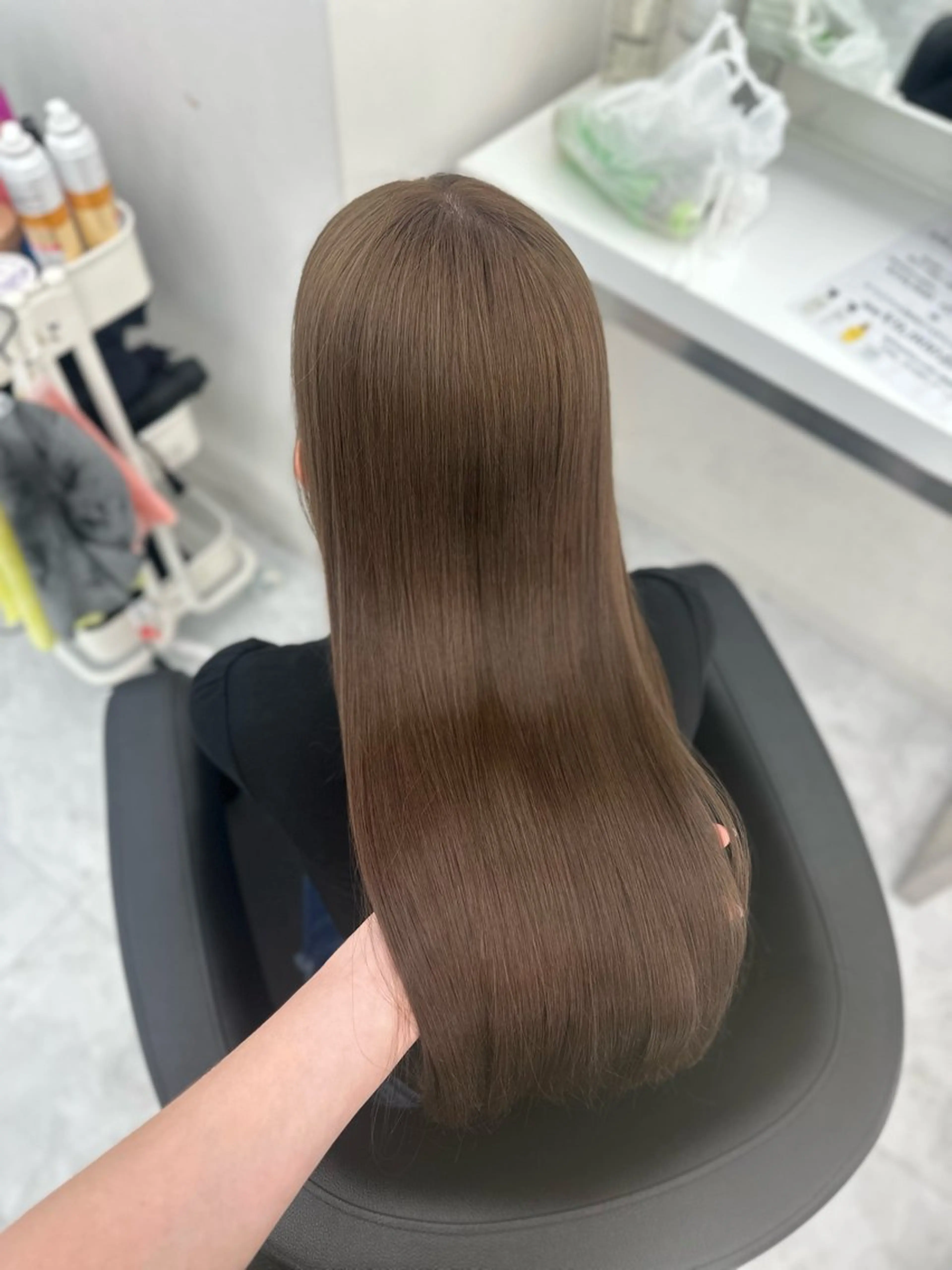 ロング カラー ヘアカラー トリートメント ヘッドスパ ヘアセット ガーリーstyle ❤︎misaki🏹のヘアスタイル