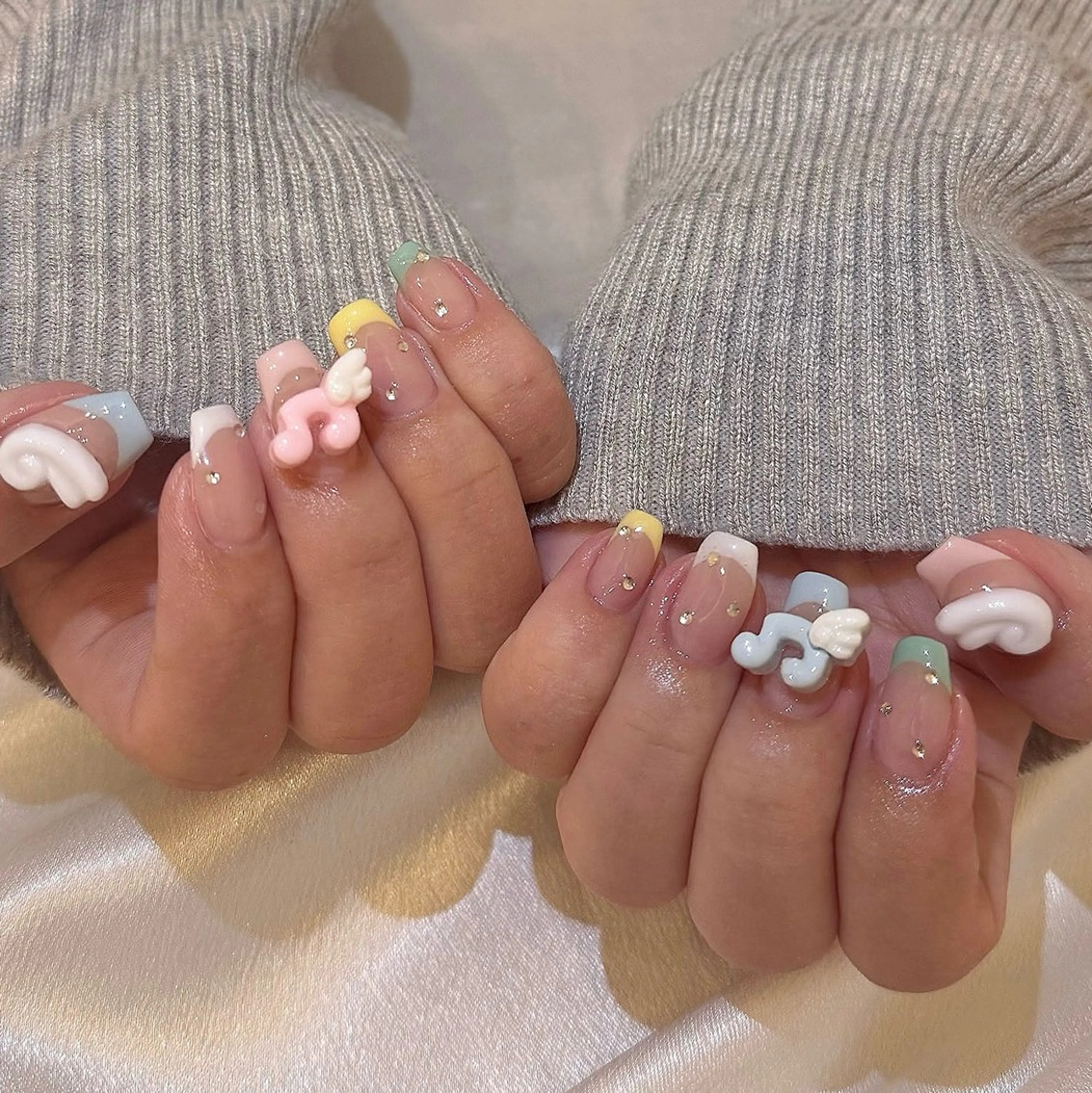 ネイル ハンドネイル シュシュ 🎀 girly nailのネイルデザイン