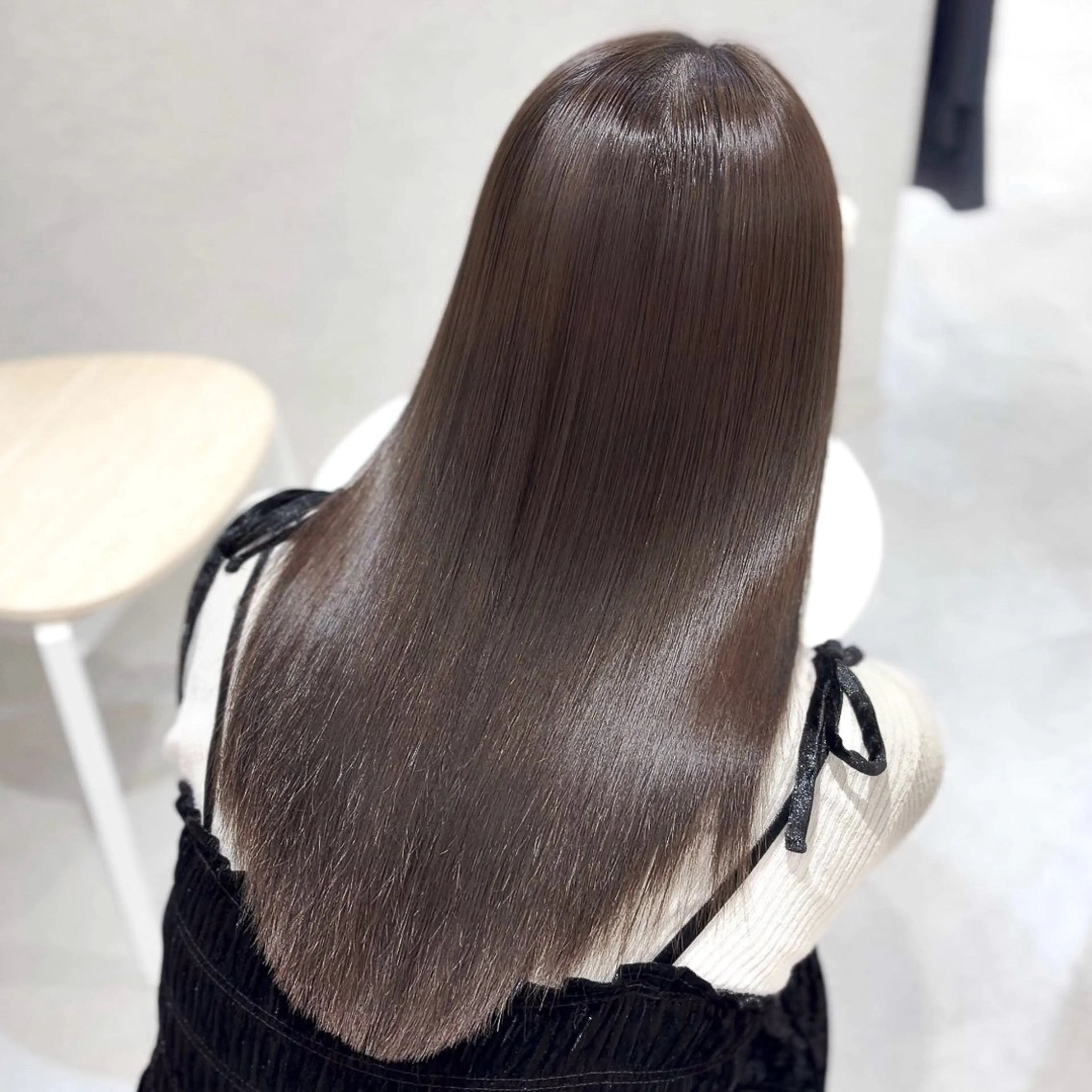 ロング カラー パーマ suzuka/透明感 カラー 美髪縮毛矯正のヘアスタイル