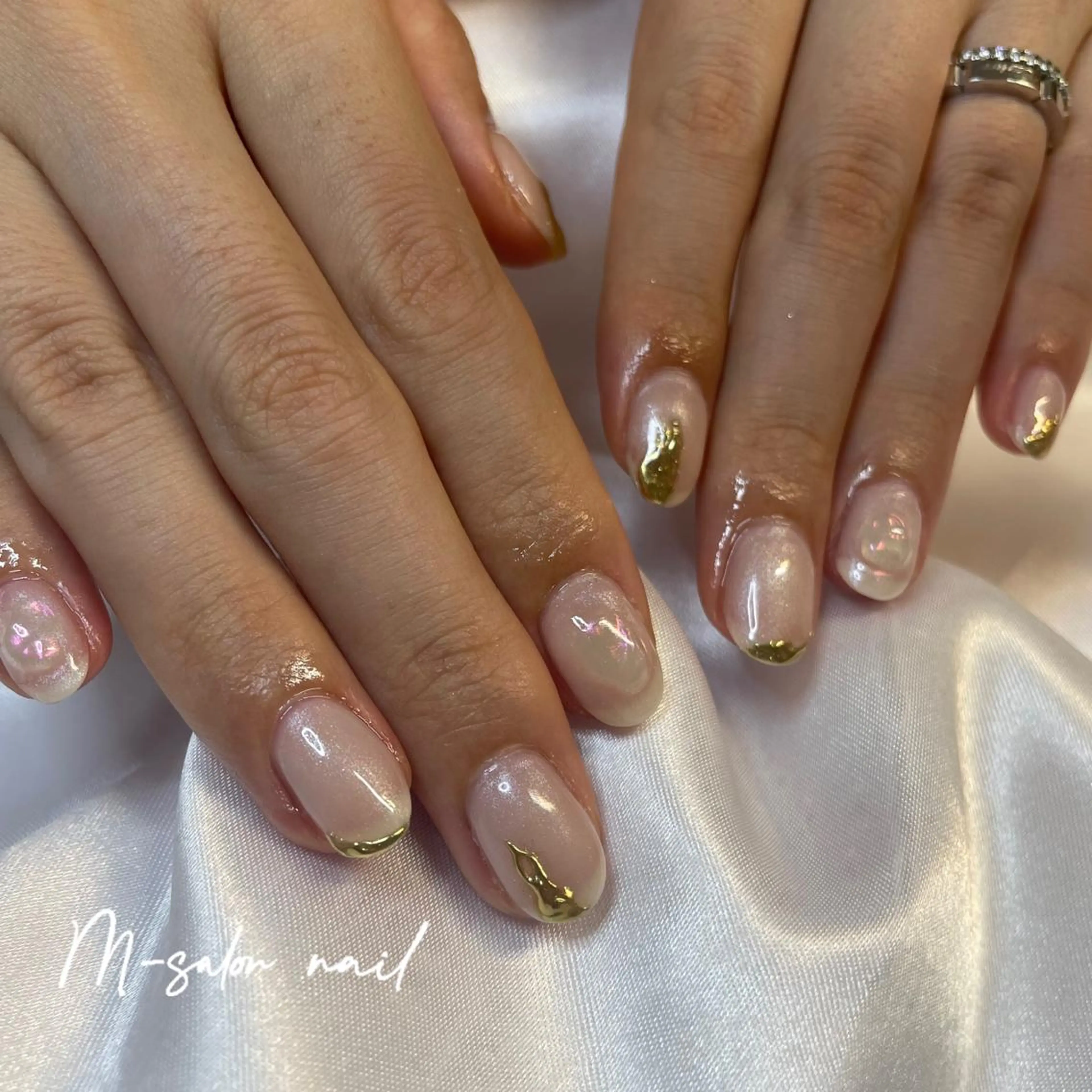 ネイル ニュアンスネイル 韓国/網紅/パーツ M-salonのネイルデザイン