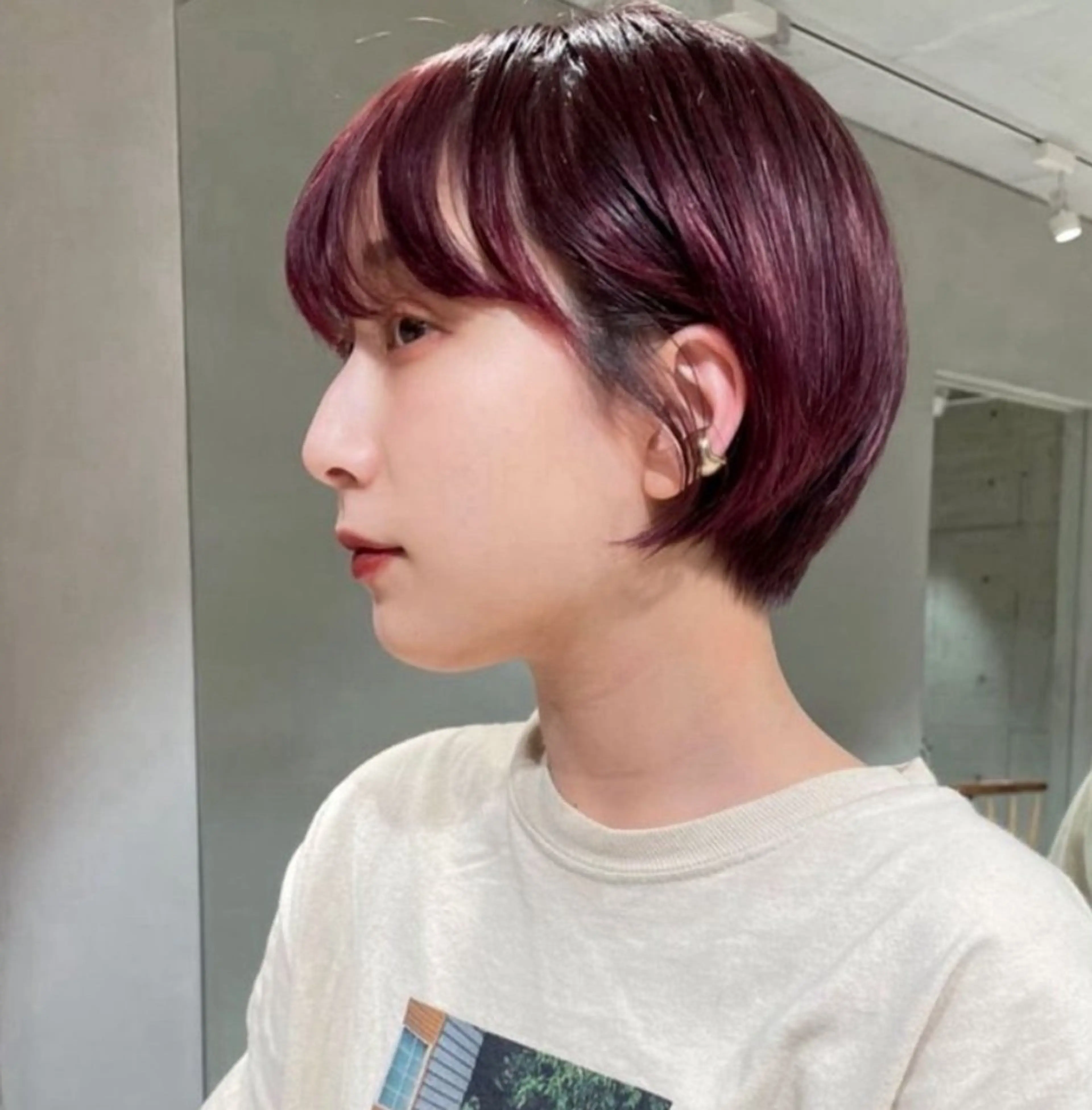 ショート カラー ショートボブ 丸みショート ボブ くびれヘア ショートヘア tete nico所属・似合わせ/ヘアカラー nanami🌸のヘアスタイル