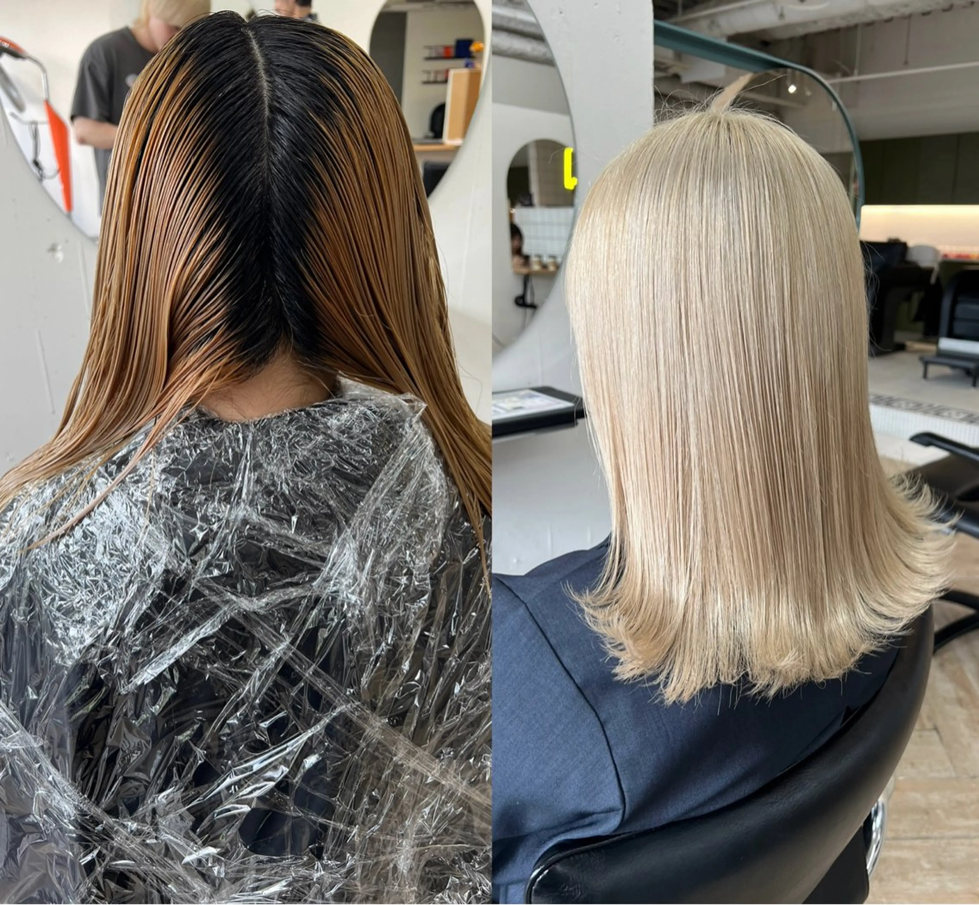 ミディアム カラー カット ヘアカラー トリートメント ベージュカラー 新潟/万代/井上佑のヘアスタイル