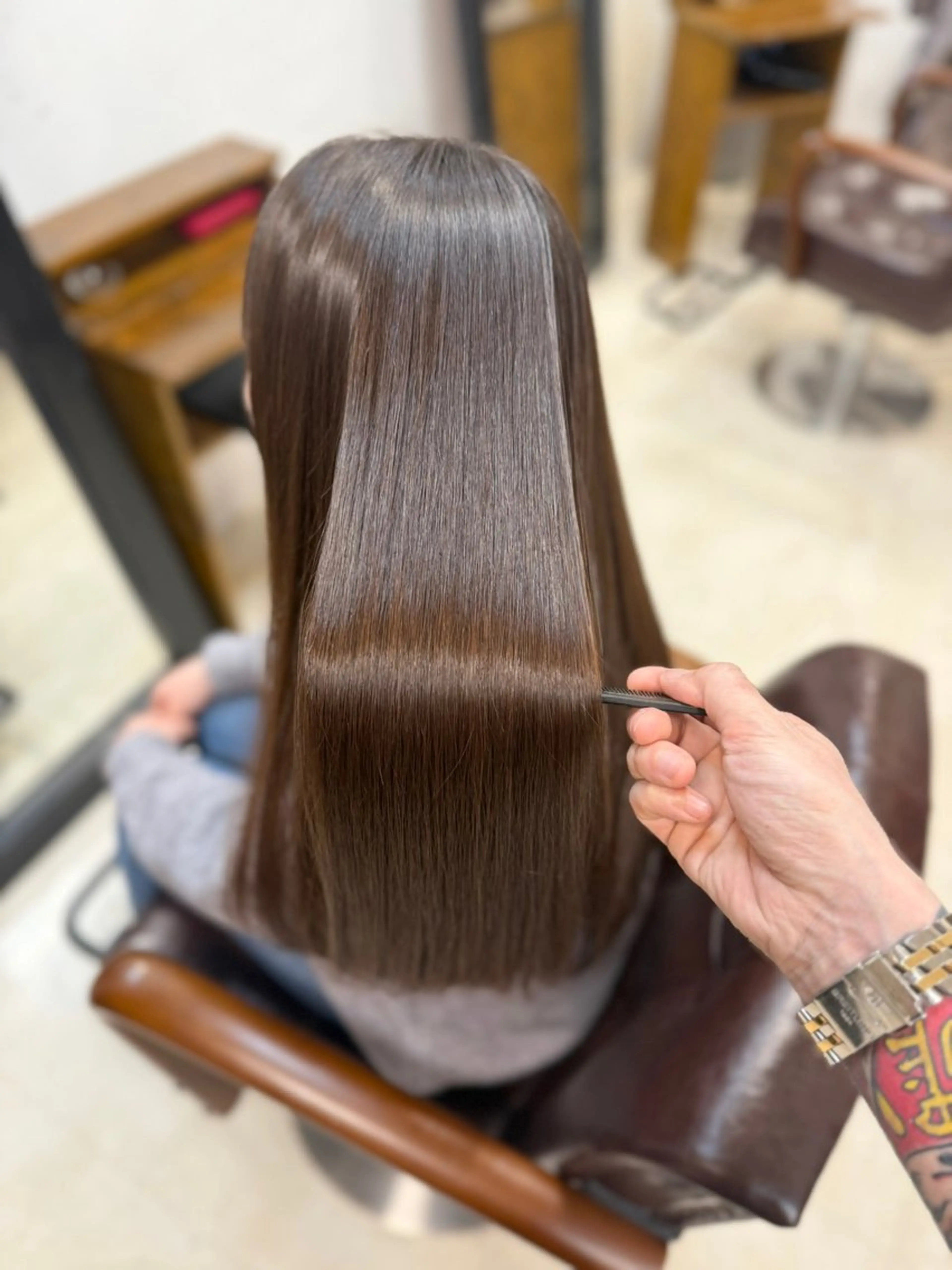 ロング くせ毛 髪質改善 縮毛矯正 トリートメント 酸性ストレート カット 縮毛矯正 トリートメント デザインカラー 髪質改善Lilithのその他イメージ