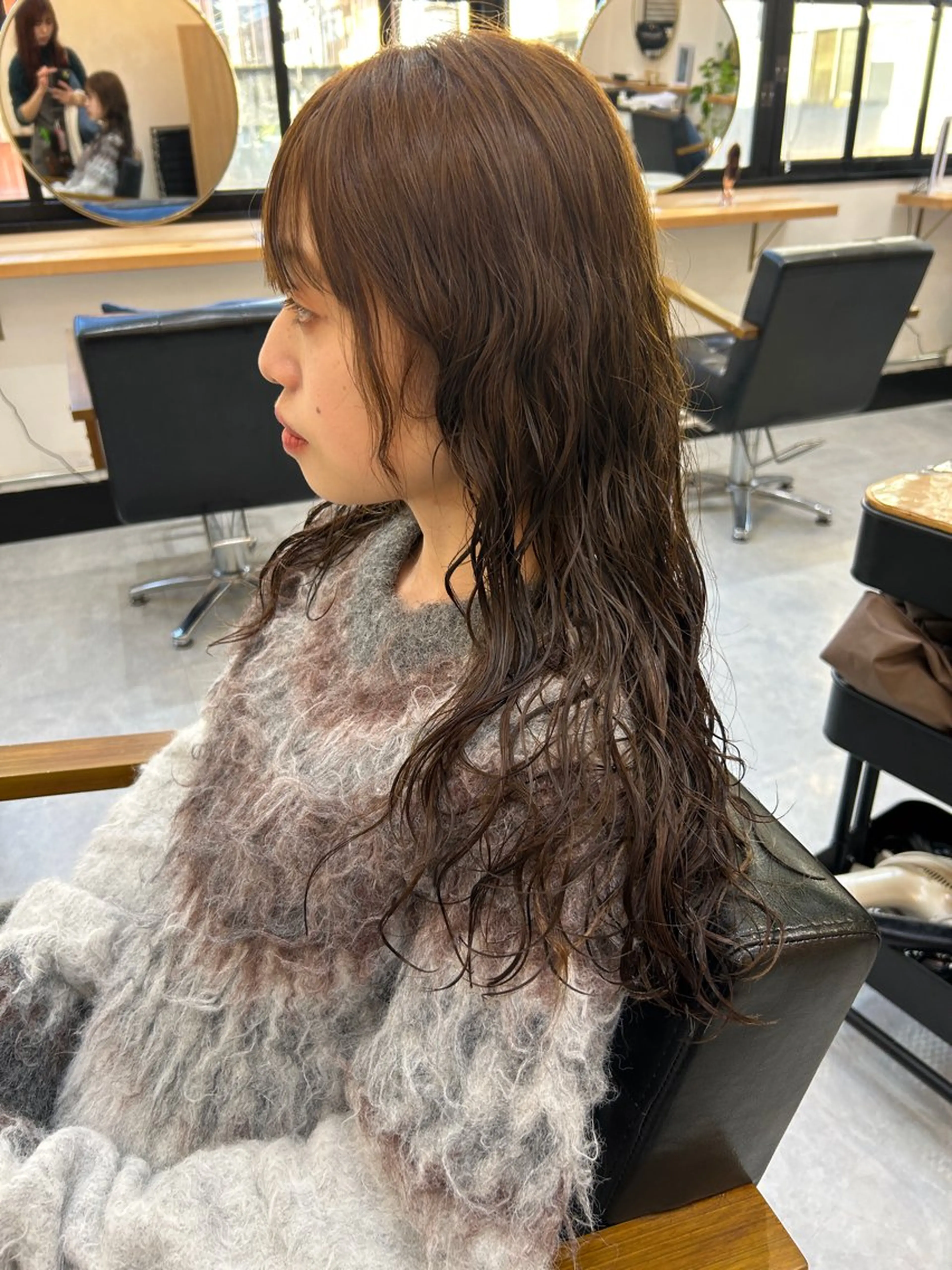 ロング カラー ヘアカラー トリートメント CARICIA 白木 由里加/新栄のヘアスタイル