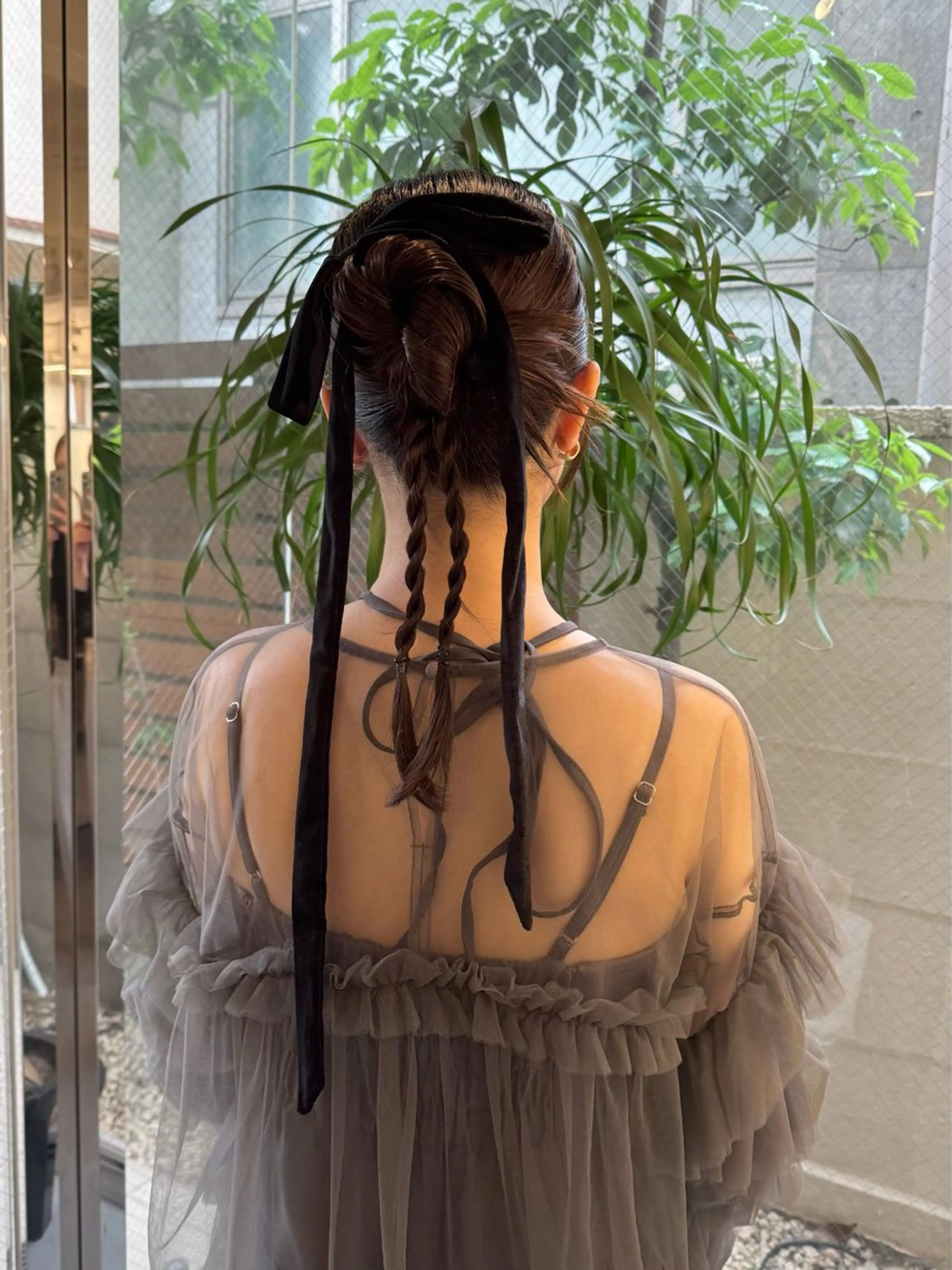 セミロング ヘアアレンジ ヘアセット mina 🌷のヘアスタイル