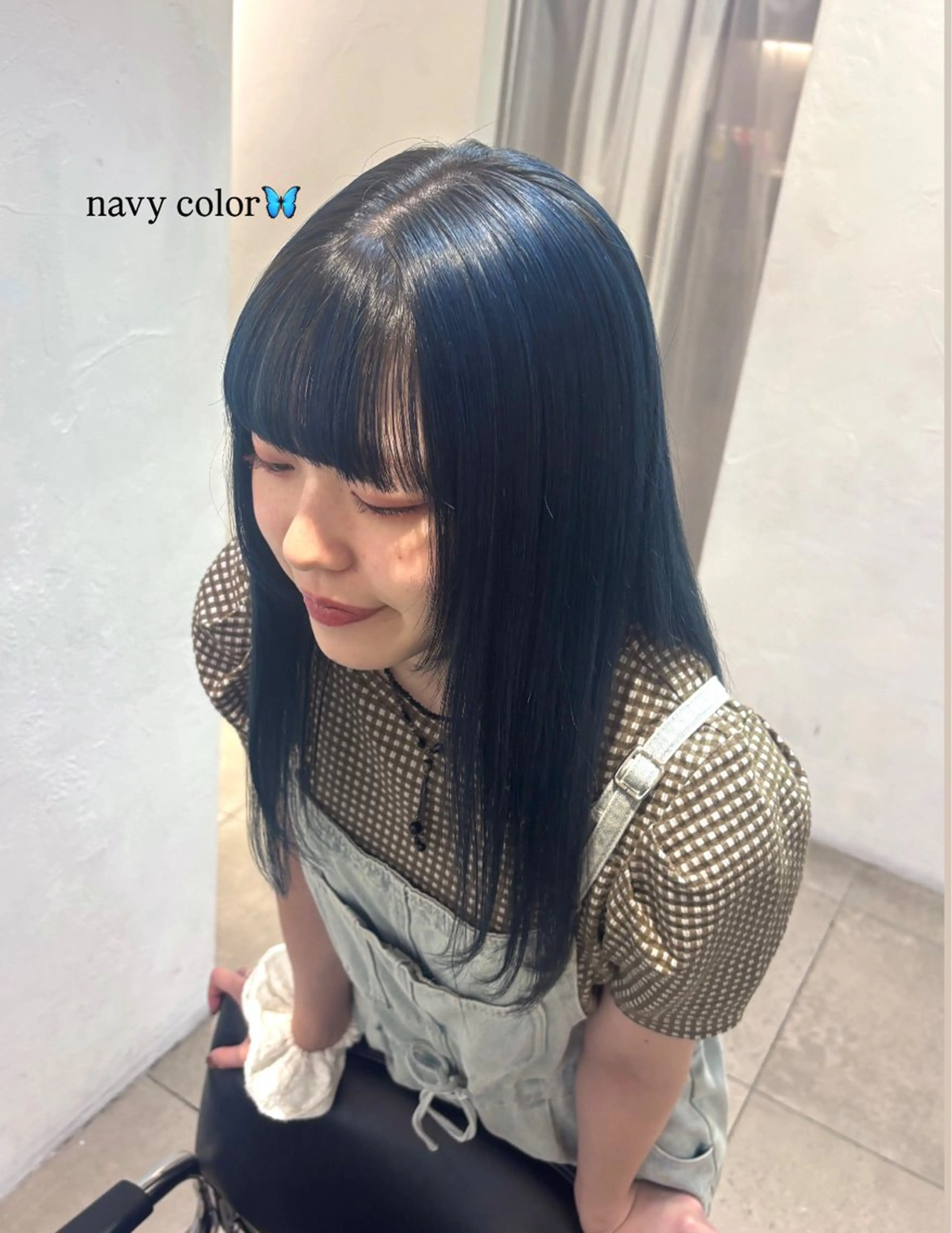 カラー ネイビーカラー ノボリ モネ ／ Lomaliaのヘアスタイル