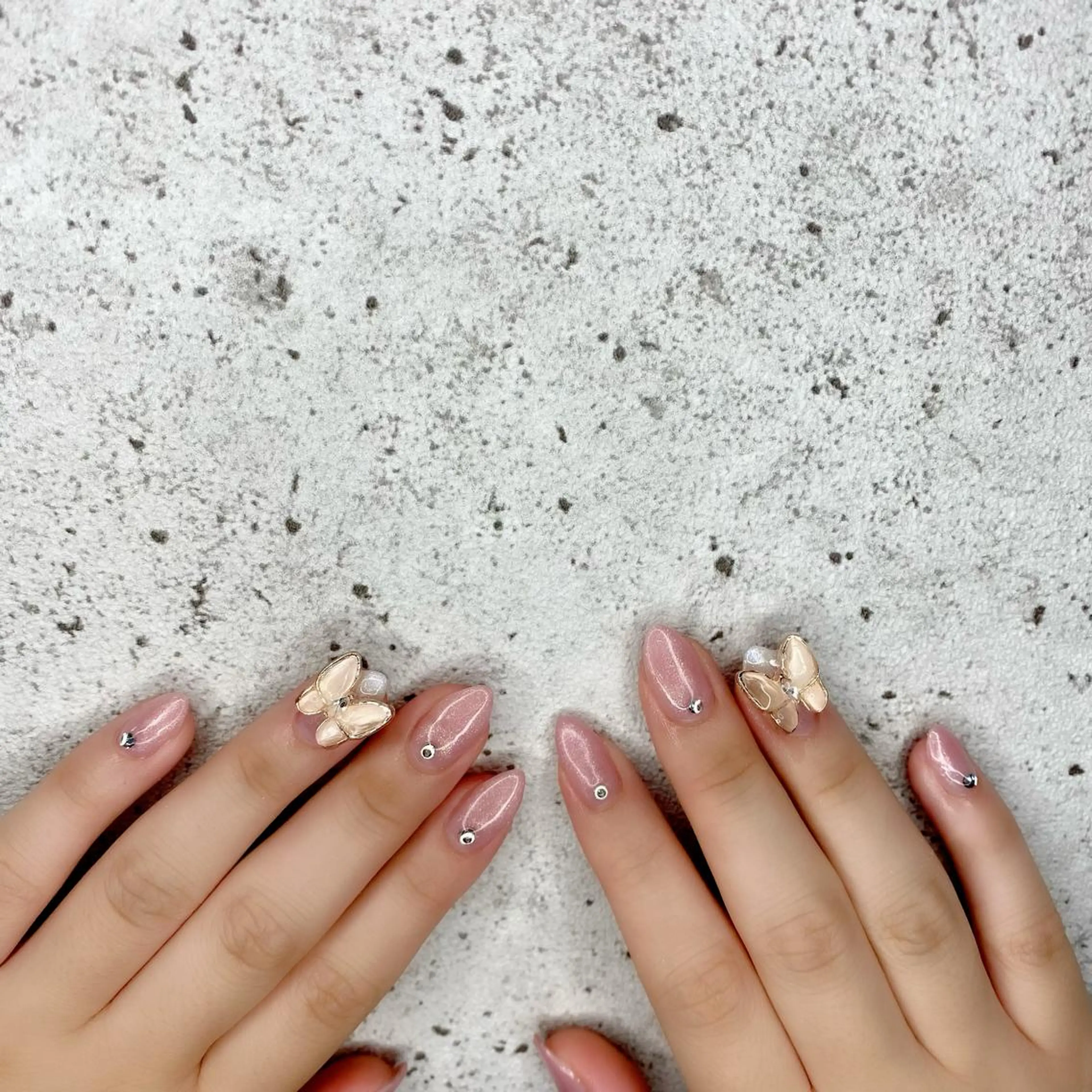 セミロング カラー パーマ ヘアアレンジ メンズ キッズ ネイル マツエク・マツパ グラデーションカラー ピンクカラー カラーマツエク グラデーション ピンク ハンドネイル Salon Kのネイルデザイン