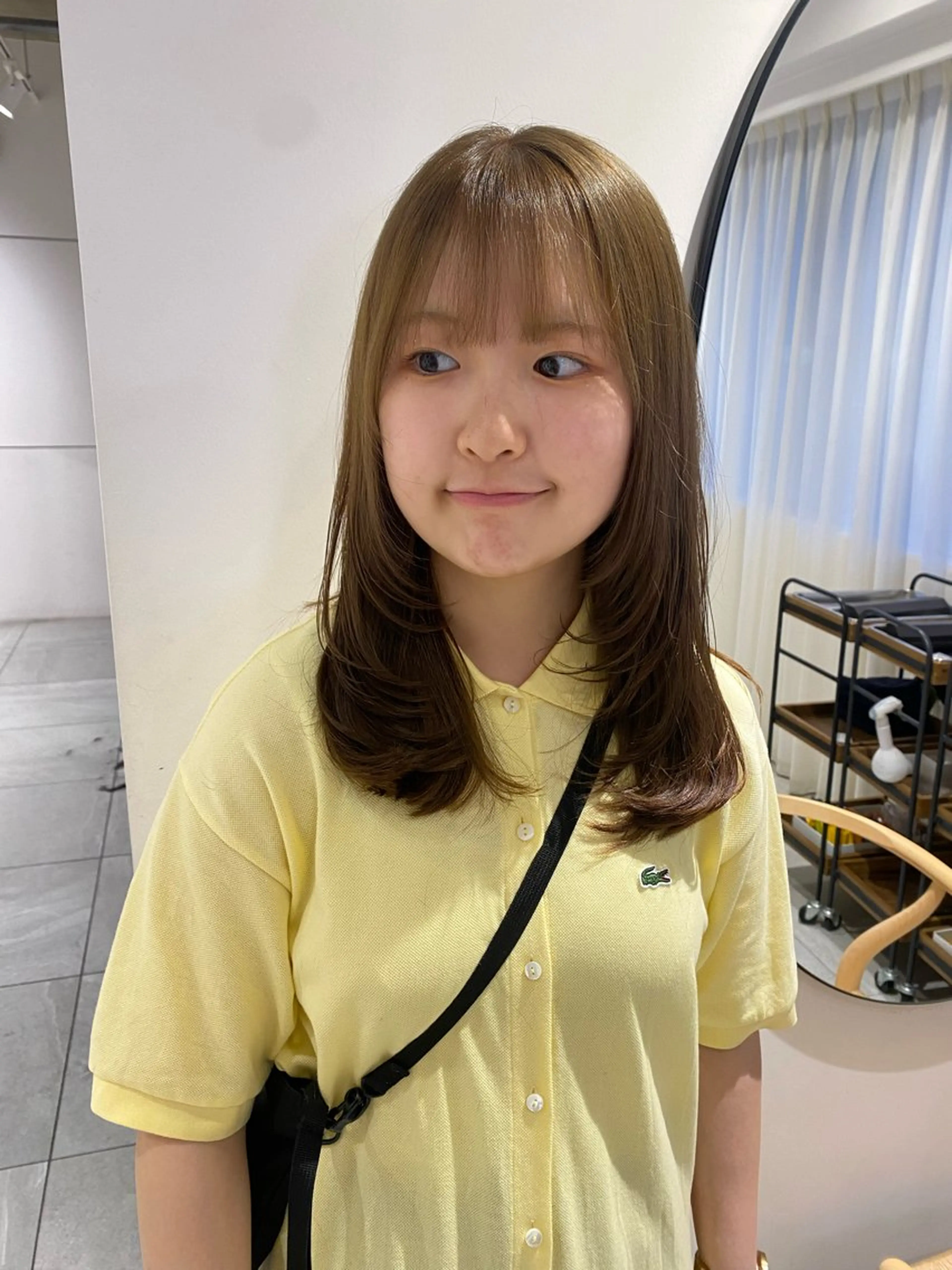 セミロング knock所属・knock　國友 華乃のヘアスタイル