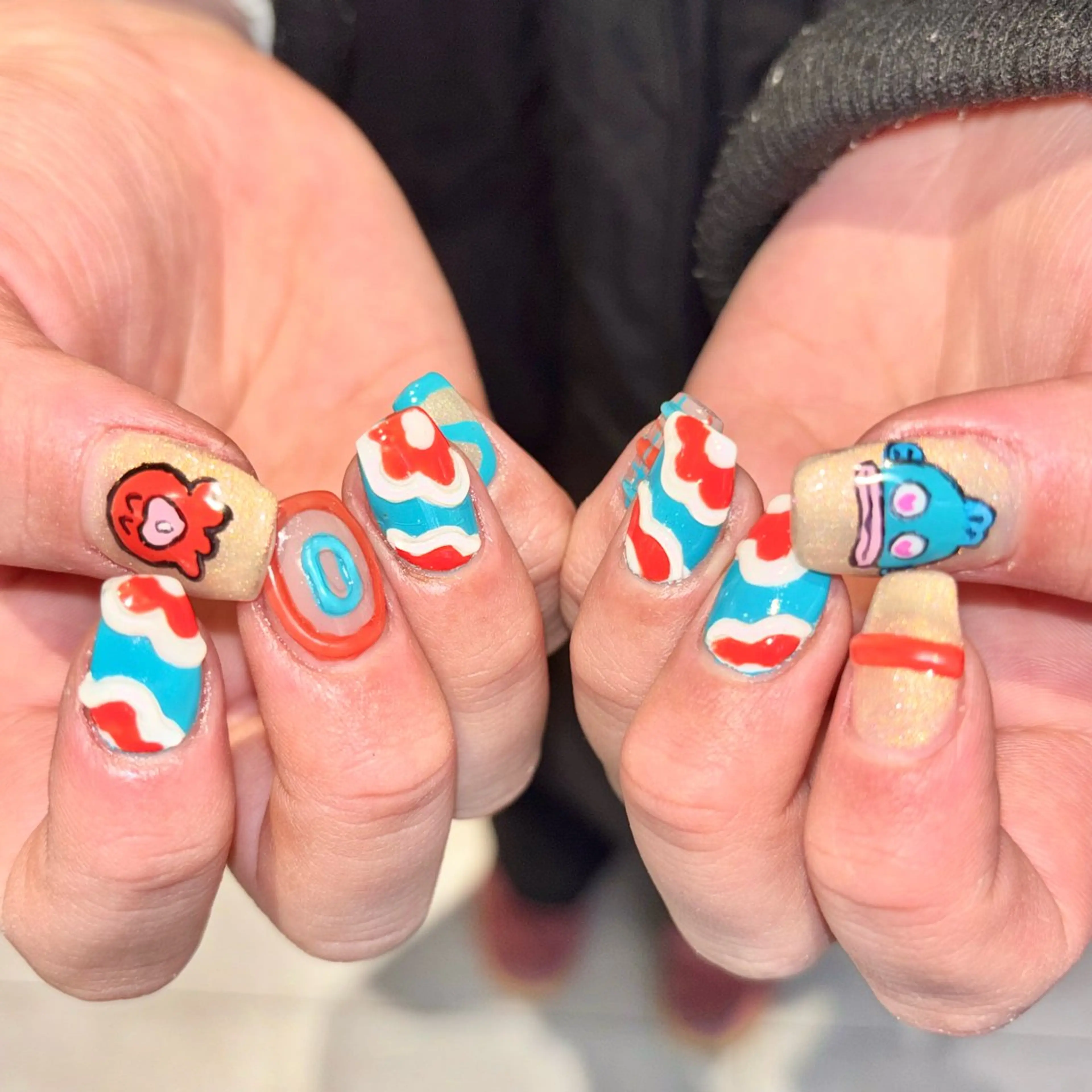 ネイル ジェルネイル 韓国ネイル ニュアンスネイル パラジェル ぷっくりネイル Kureha/ネイル トレンドヘアのヘアスタイル