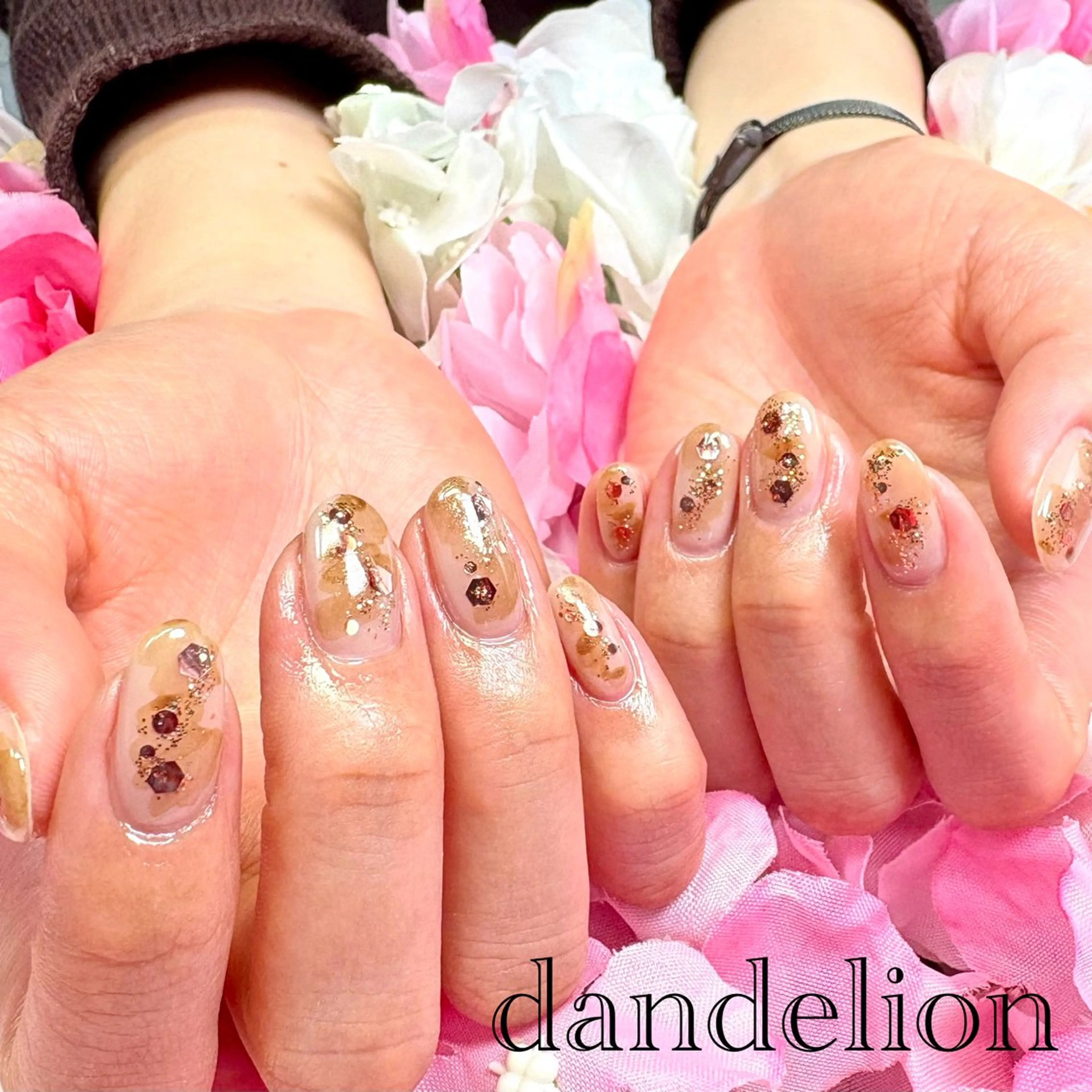 ネイル ハンドネイル ハンドケア dandelion ダンデライオンのネイルデザイン