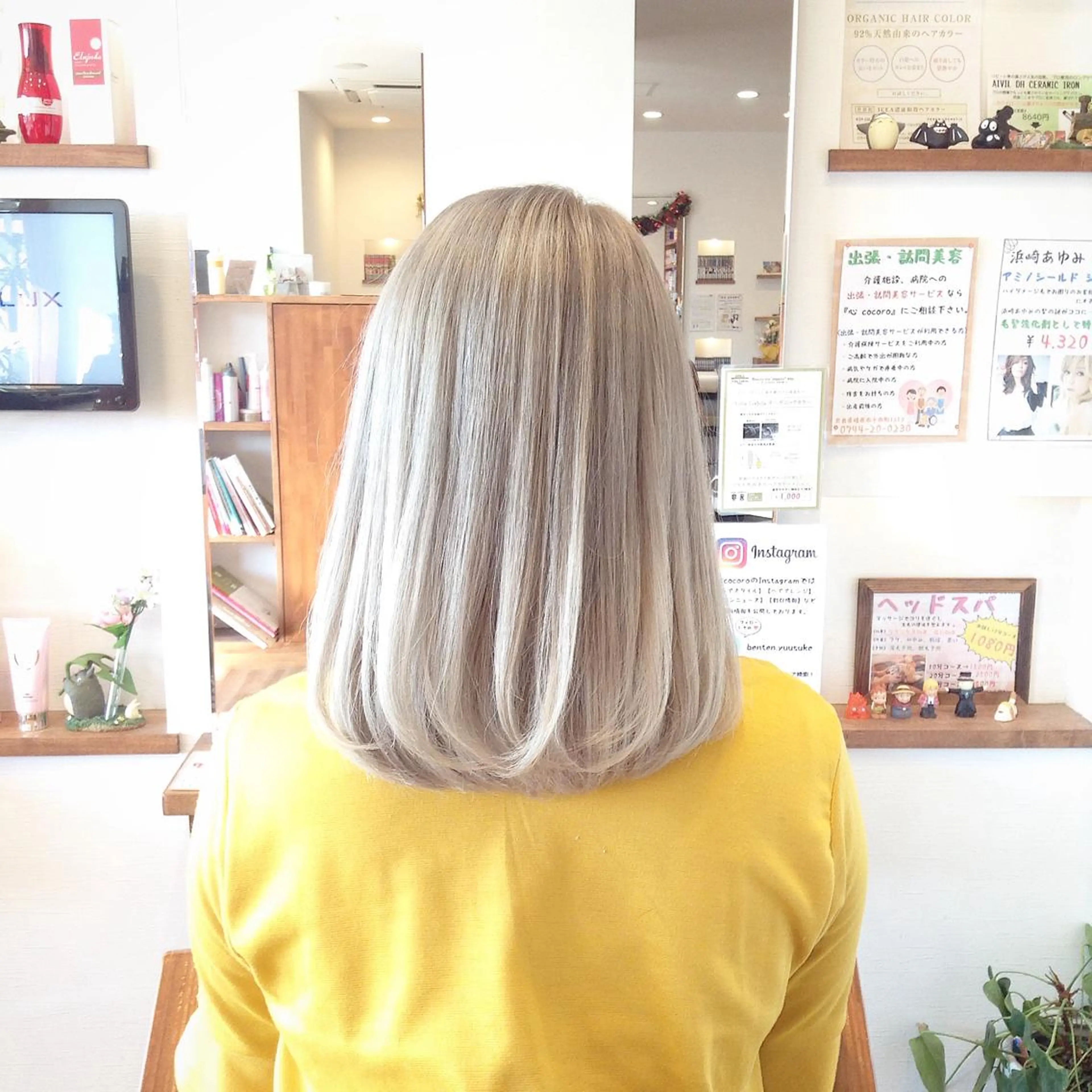 ミディアム カラー アディクシーカラー ダブルカラー ハイライトカラー イルミナカラー 3Dハイライト カット ヘアカラー トリートメント 辨天 勇介のヘアスタイル