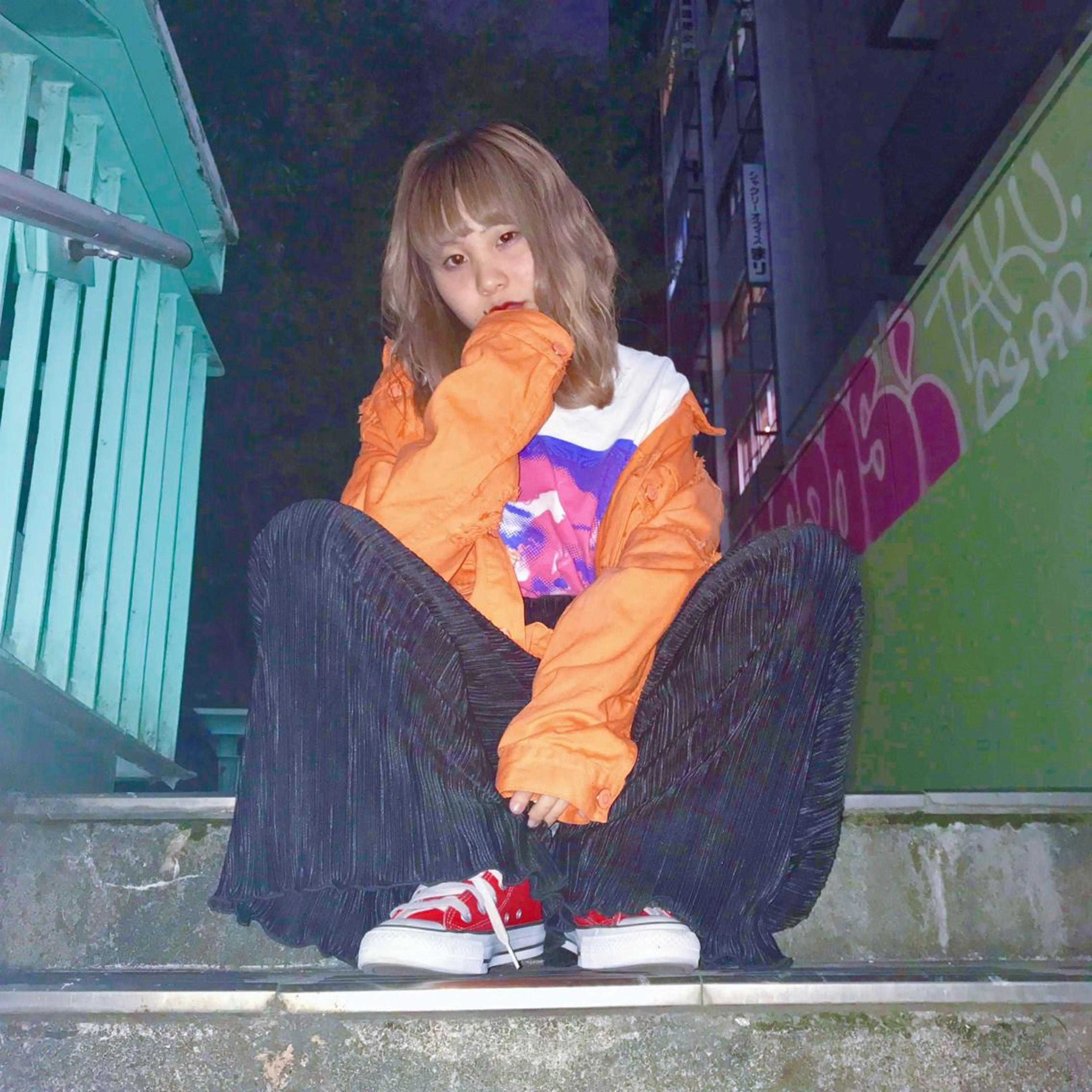 ミディアム メンズブリーチカラー /パーマ ごーた立川のヘアスタイル