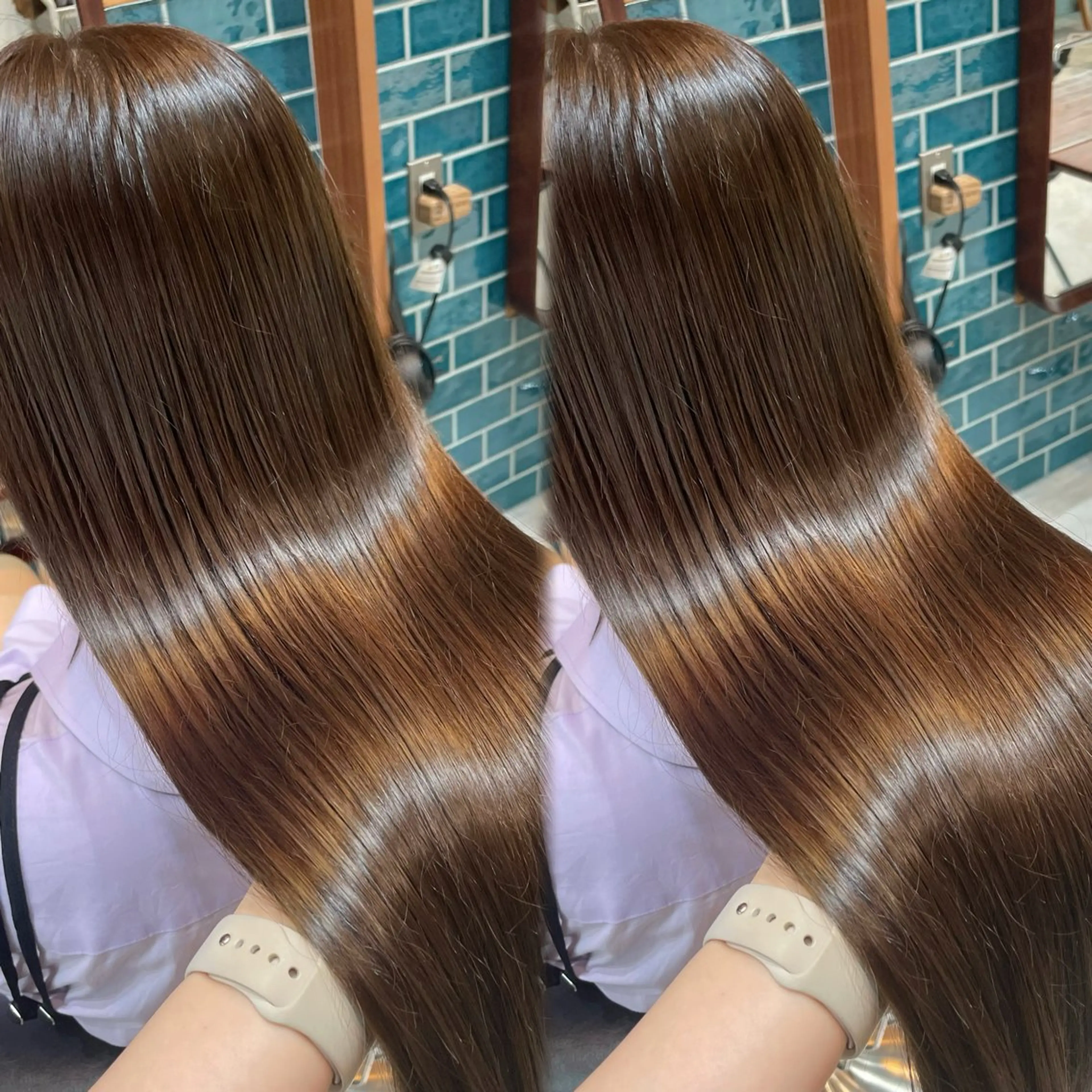 ❤️‍🔥期間限定❤️‍🔥地毛風 巻ける縮毛矯正・髪質改善➕1stepスチームトリートメント💖（⚠️カット無し）の写真