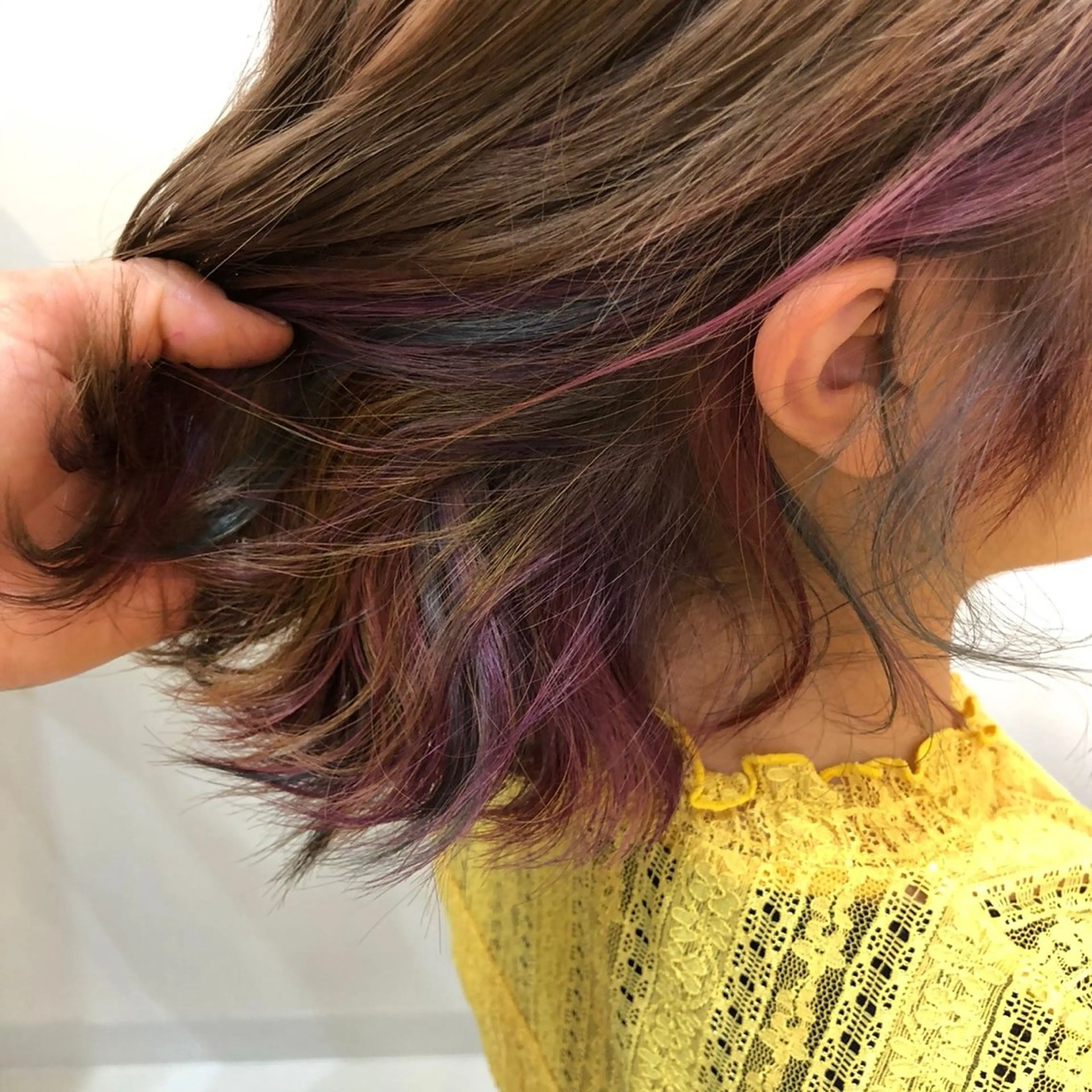 カラー デザインカラー インナーカラー ハイトーン×デザイン 🪽🫧HIKARIのヘアスタイル