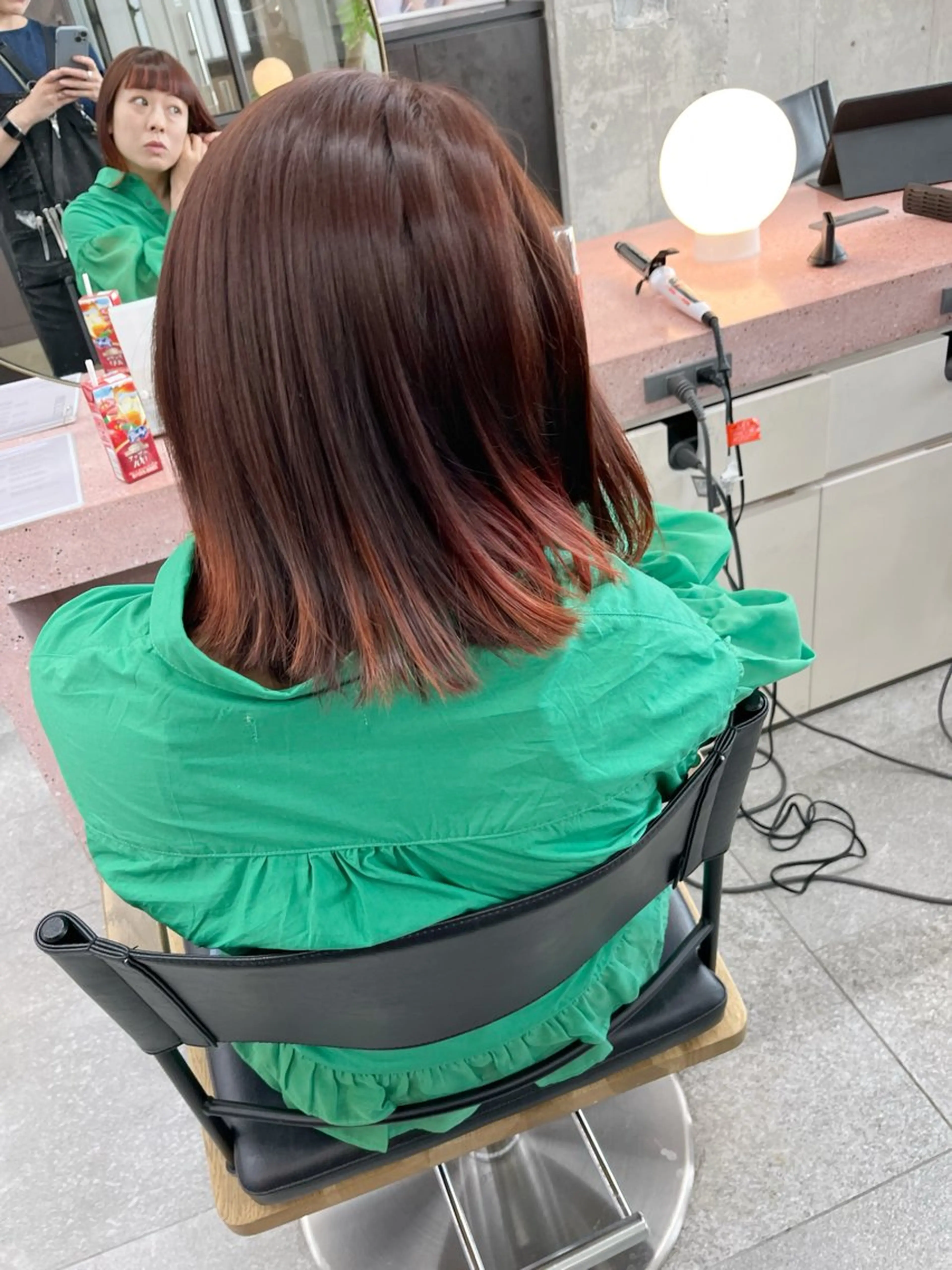 【ご新規様】【早朝割引き】✴︎9時30分，10時ご予約限定✴︎似合わせカット＋暖色カラー＋クイックトリートメントの写真