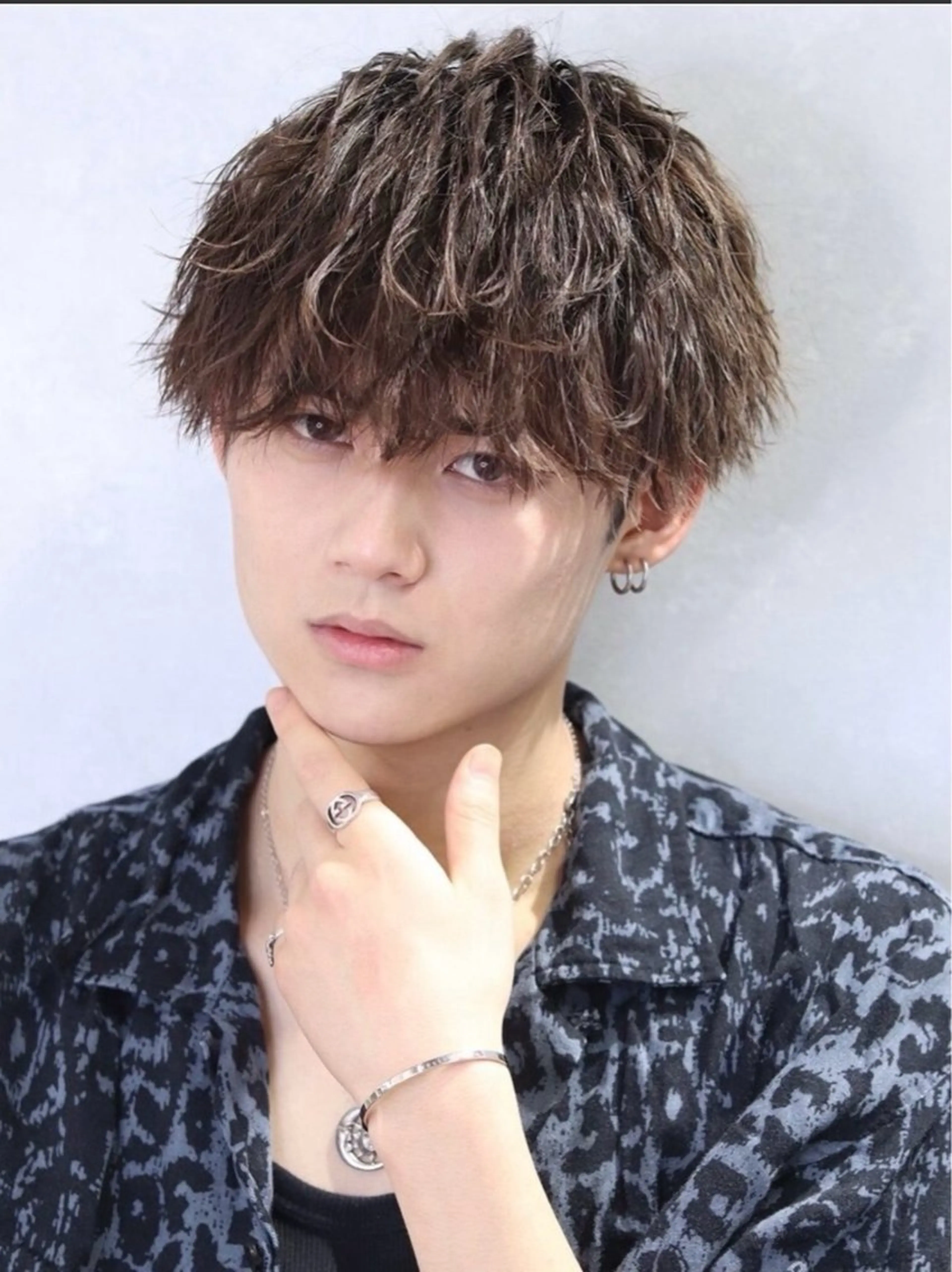 ショート パーマ メンズ カット パーマ トリートメント ヘアセット サロンズ内B区画所属・新宿メンズ専門 メンズパーマ特化のヘアスタイル