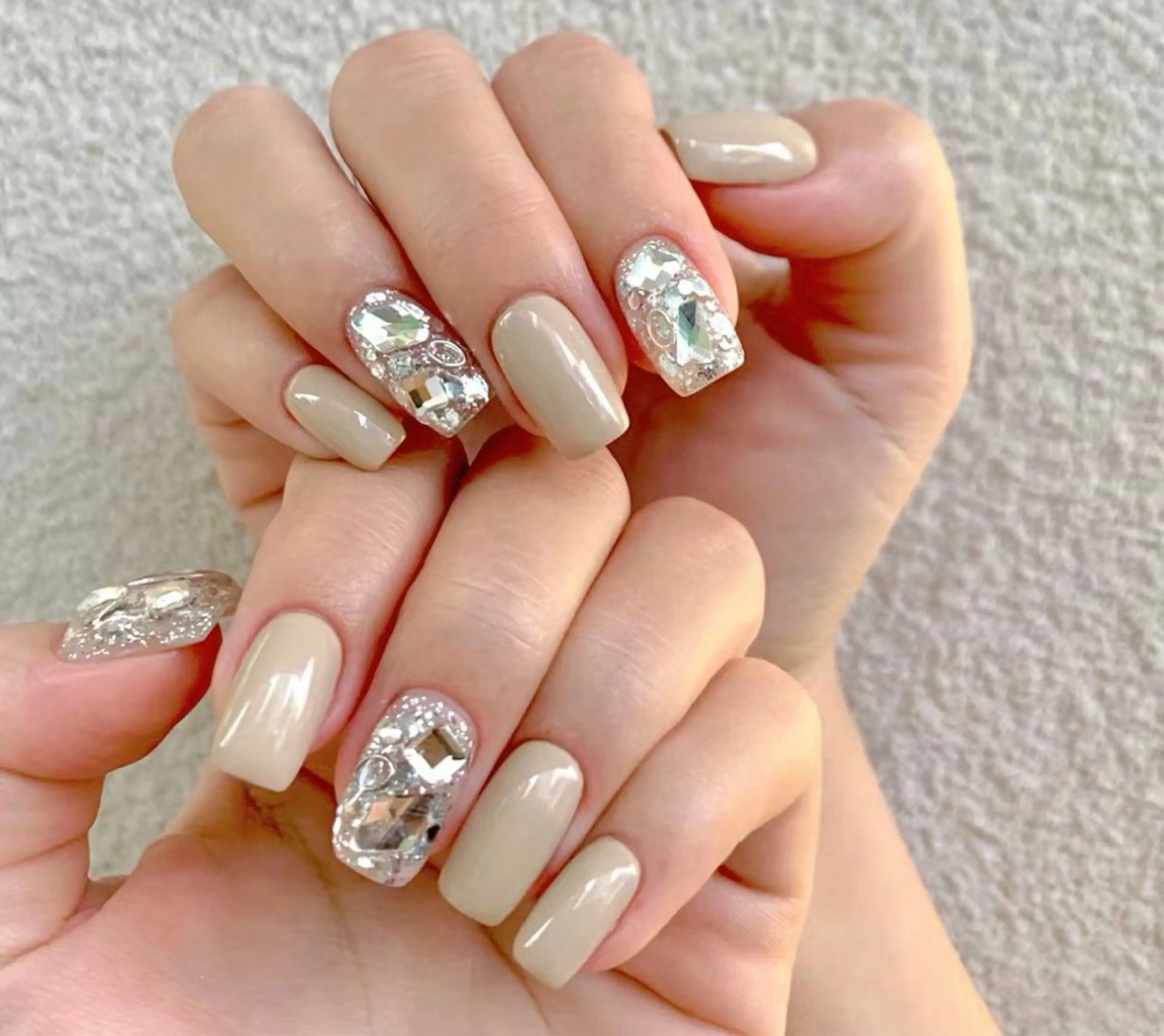 ネイル ハンドネイル H3 Nail Tsuki🦋💙のネイルデザイン