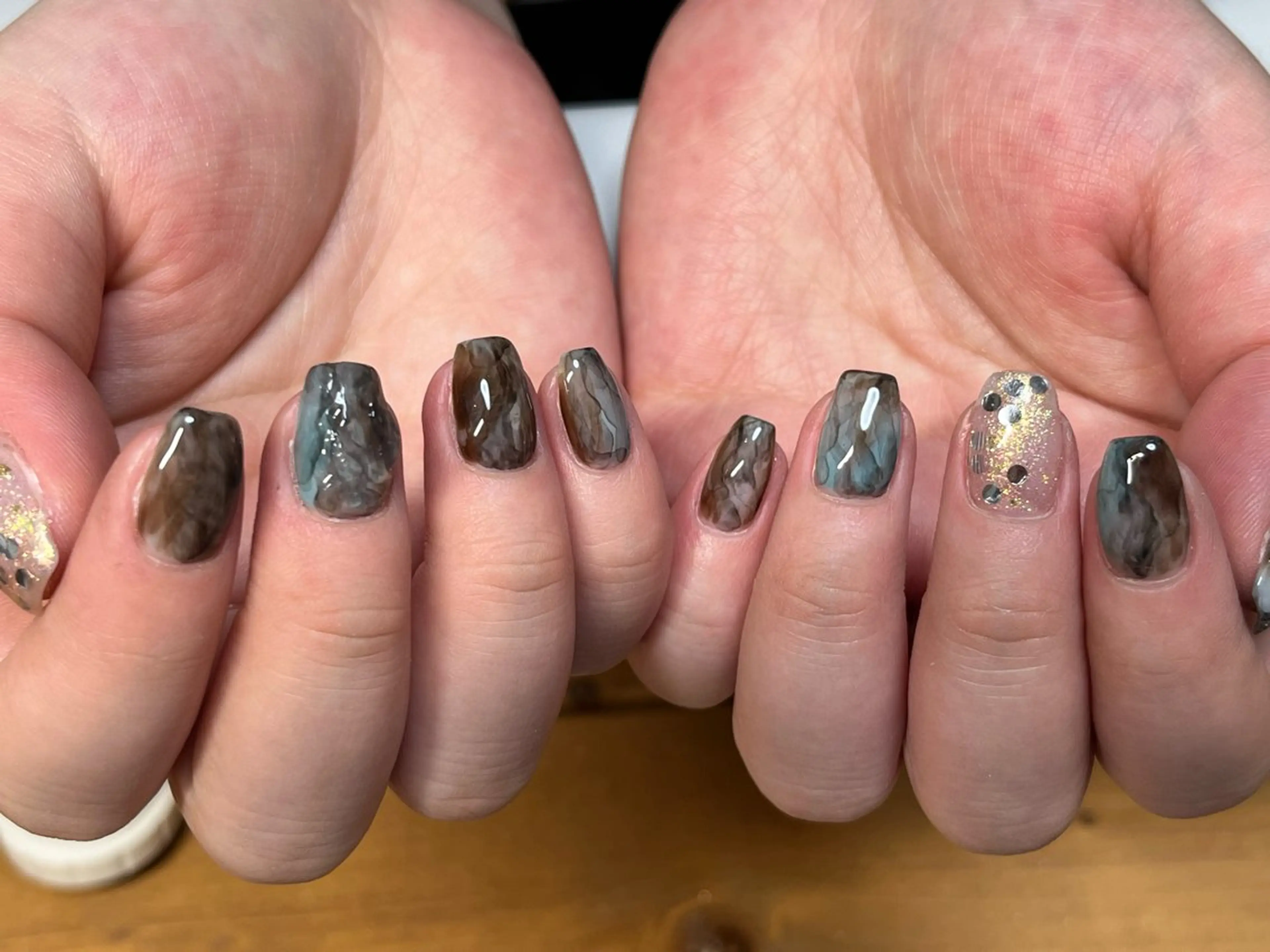 ネイル アートネイル ニュアンスネイル ハンドネイル まり りぃ〜んのネイルデザイン