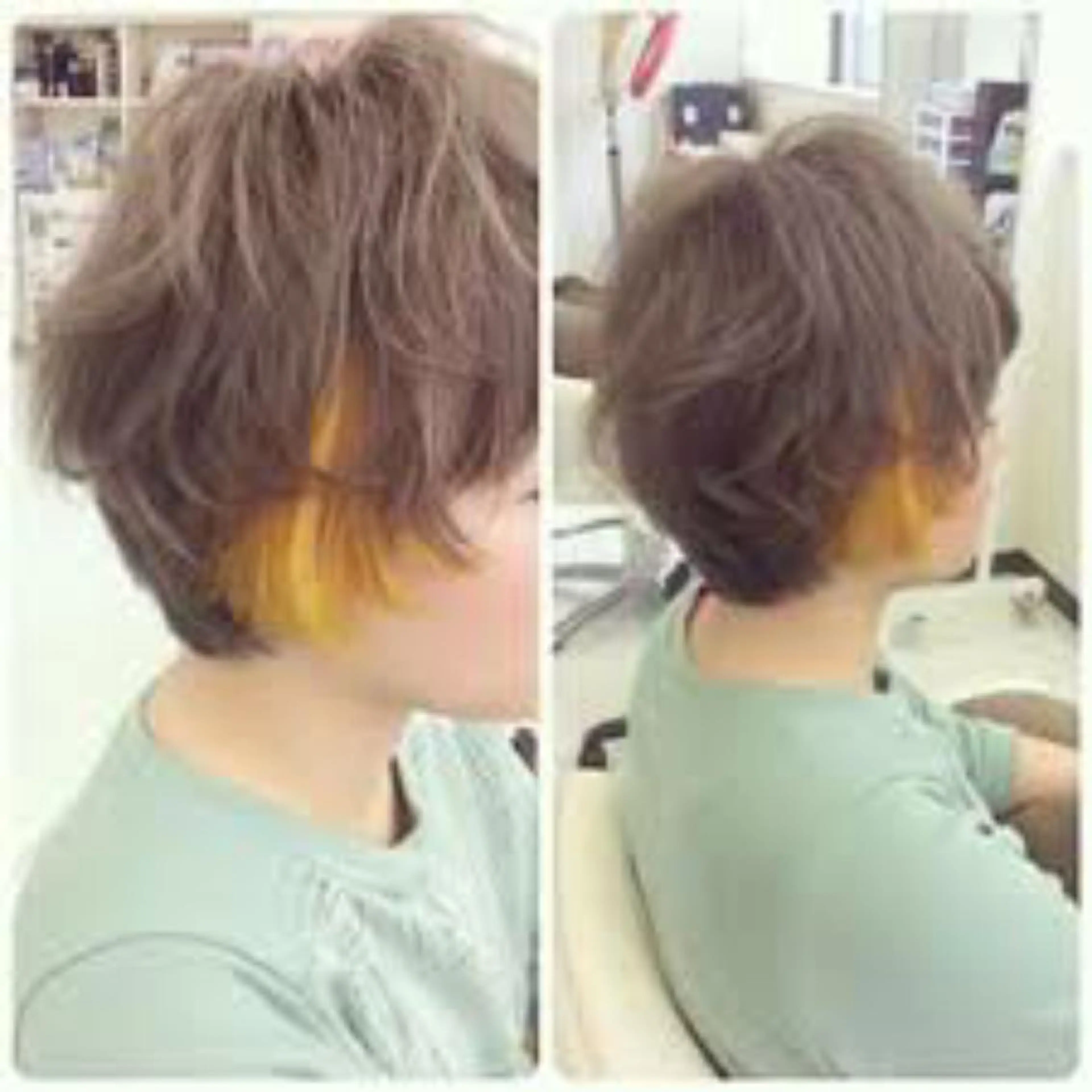 カラー キノシタ ナオユキのヘアスタイル