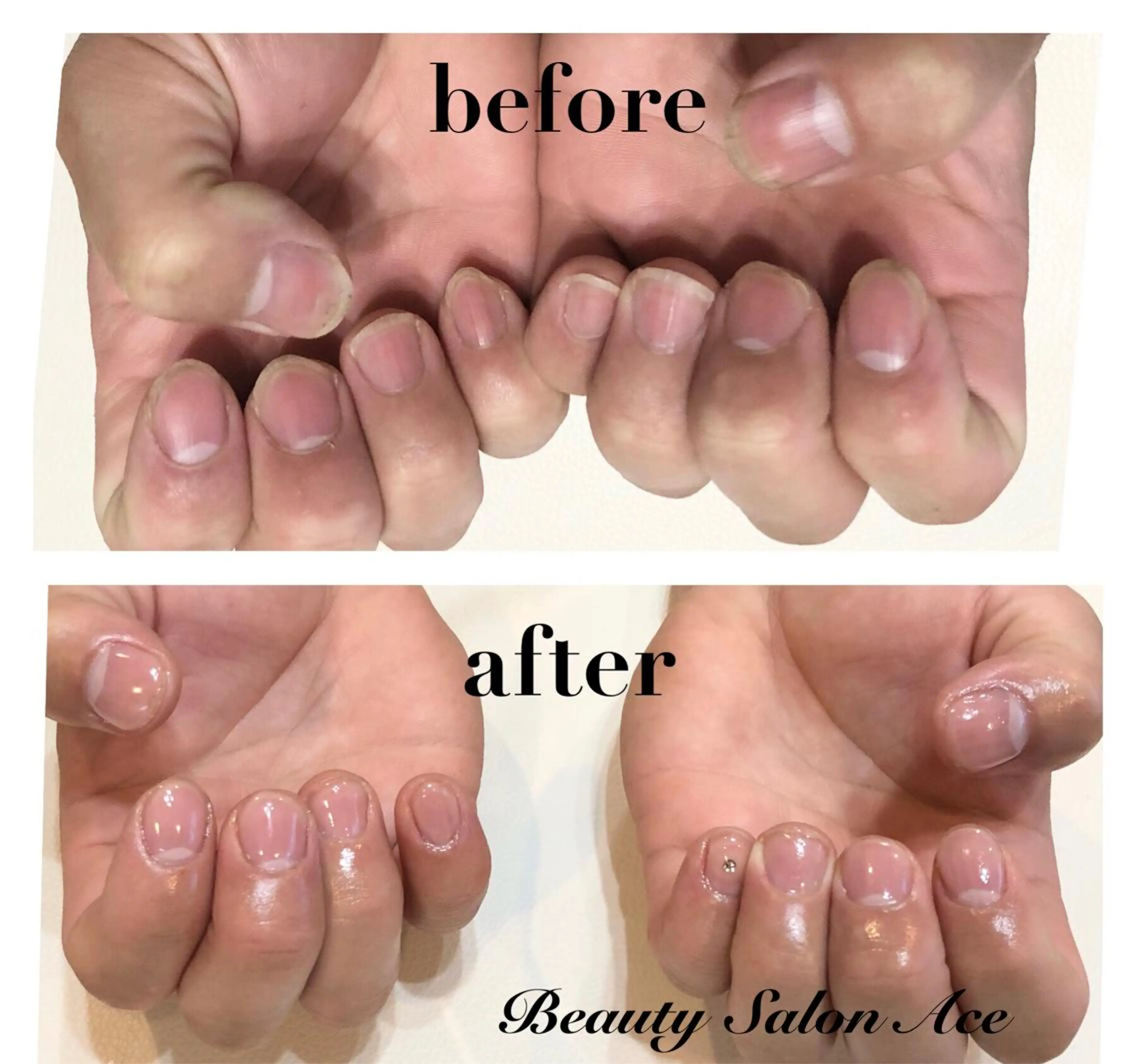 ネイル クリアネイル ジェルネイル マットネイル メンズネイル Beauty Salon Ace（ネイルサロン　エース）所属・池袋フィルイン Ace♡長さだしのネイルデザイン