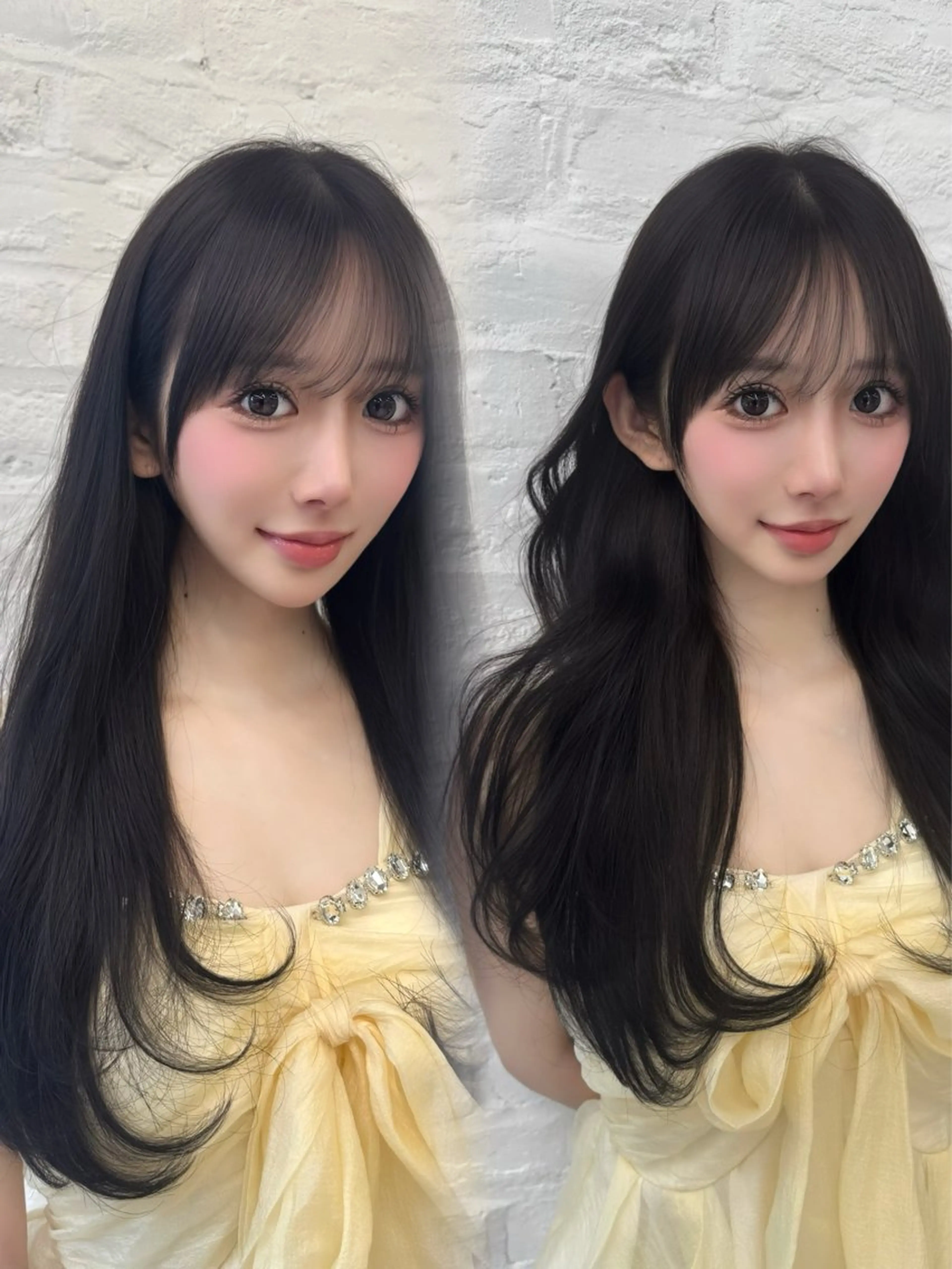 ロング カラー カット ヘアカラー 高島大登/顔周り /レイヤーカットのヘアスタイル