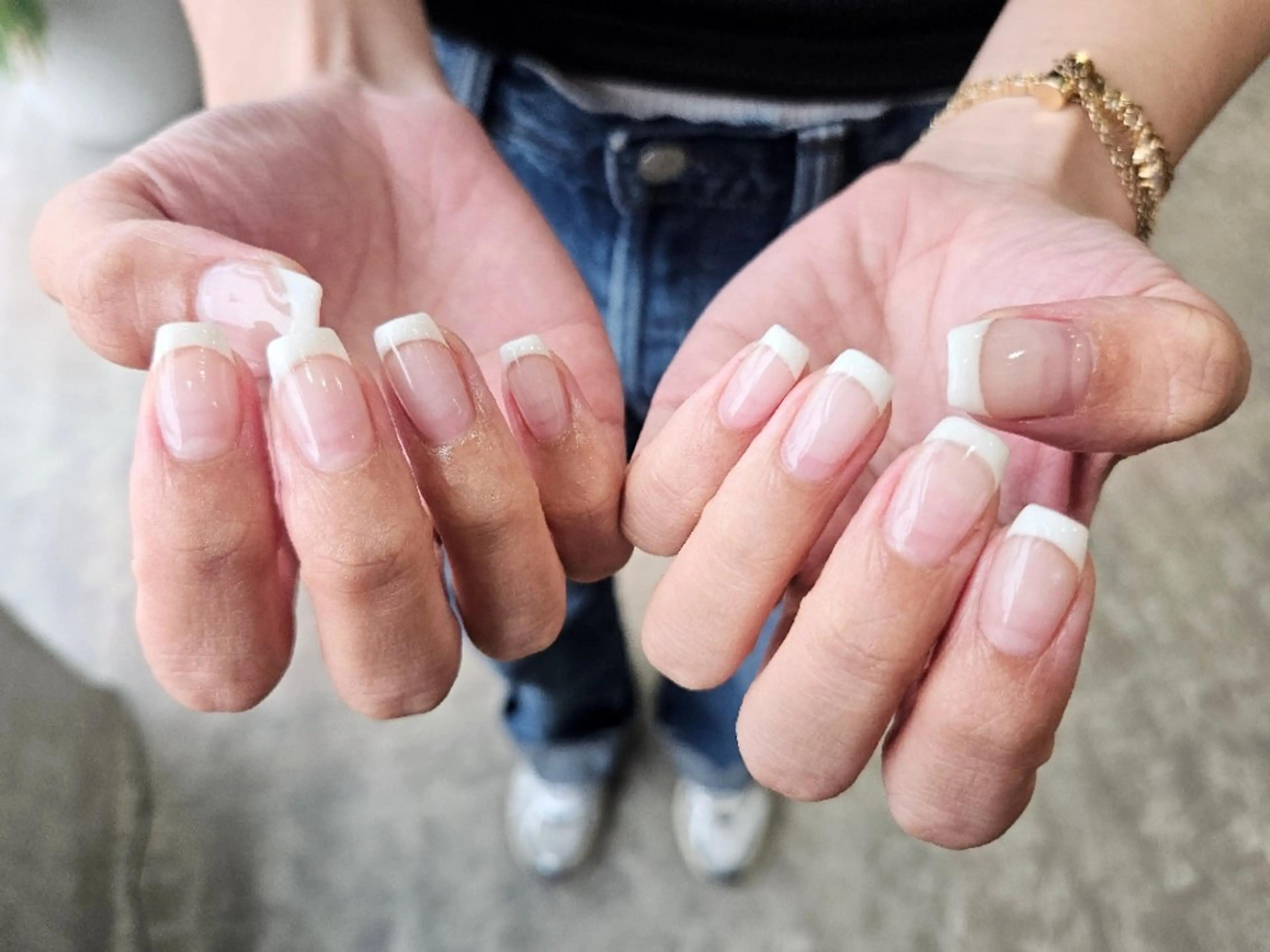 フレンチネイル💙(オフあり)の写真