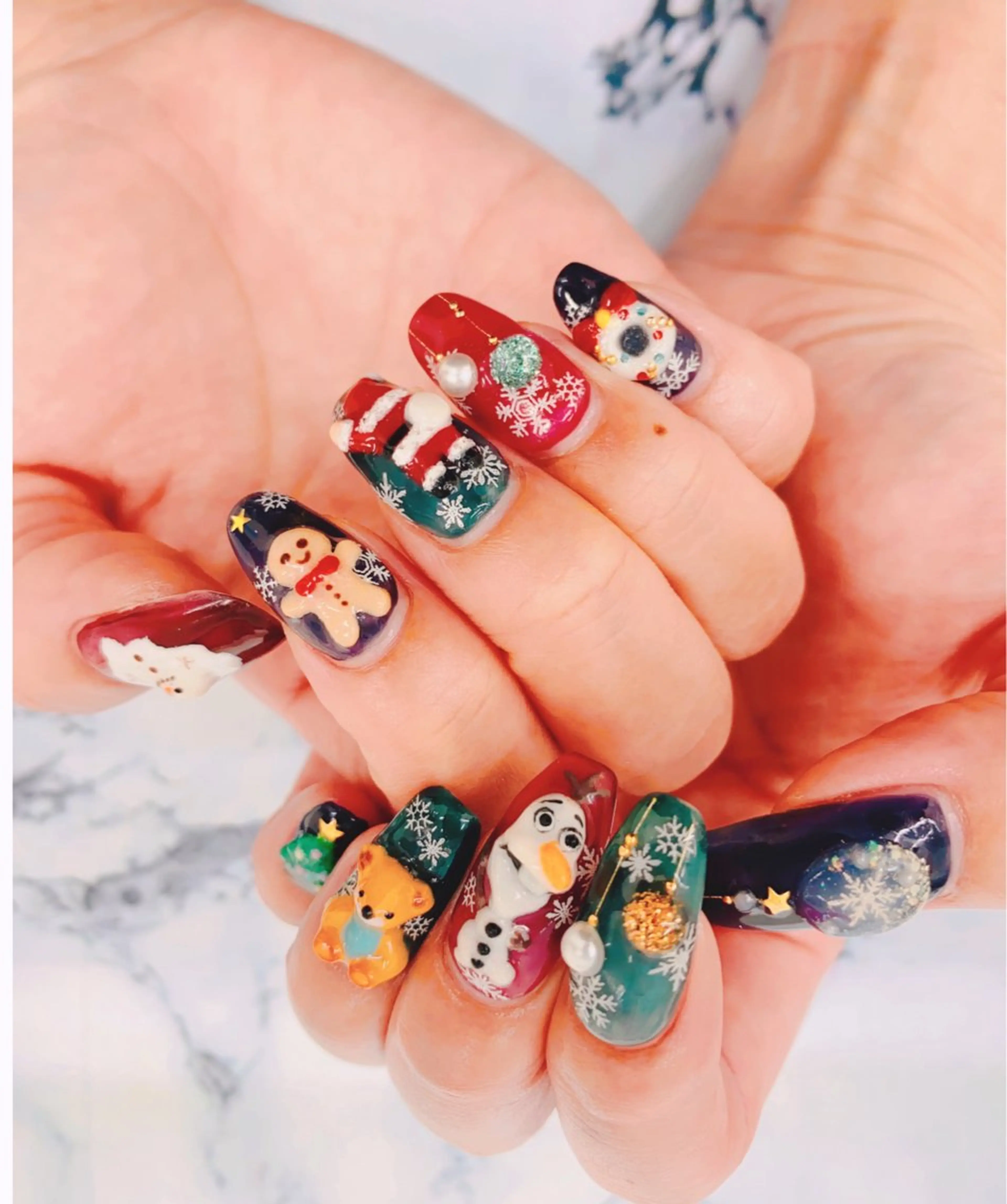 ネイル 冬ネイル クリスマス ネイルサロン nail_upのネイルデザイン