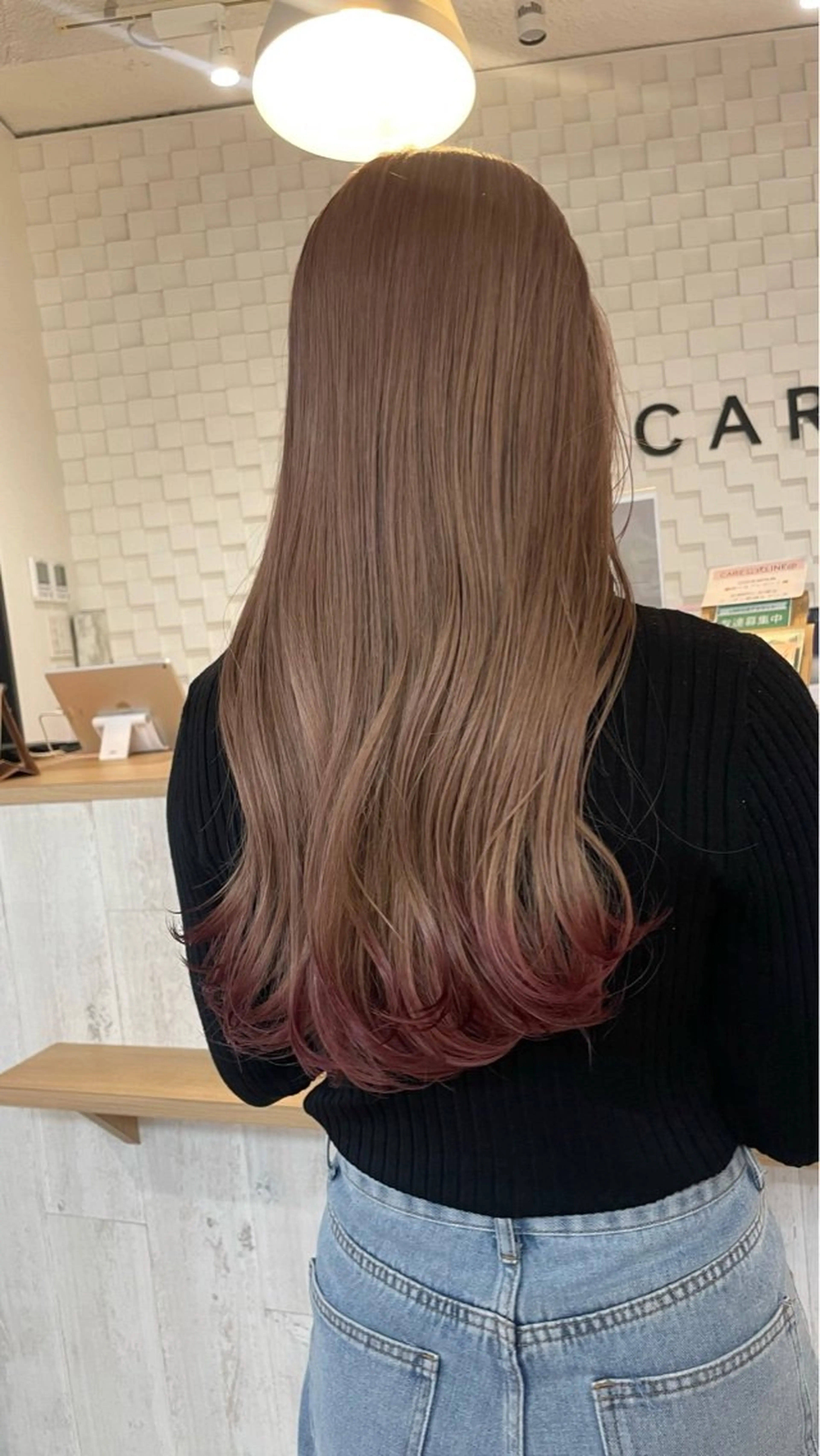 ロング ヘアカラー CARE ．KOBE所属・京谷 日向のヘアスタイル