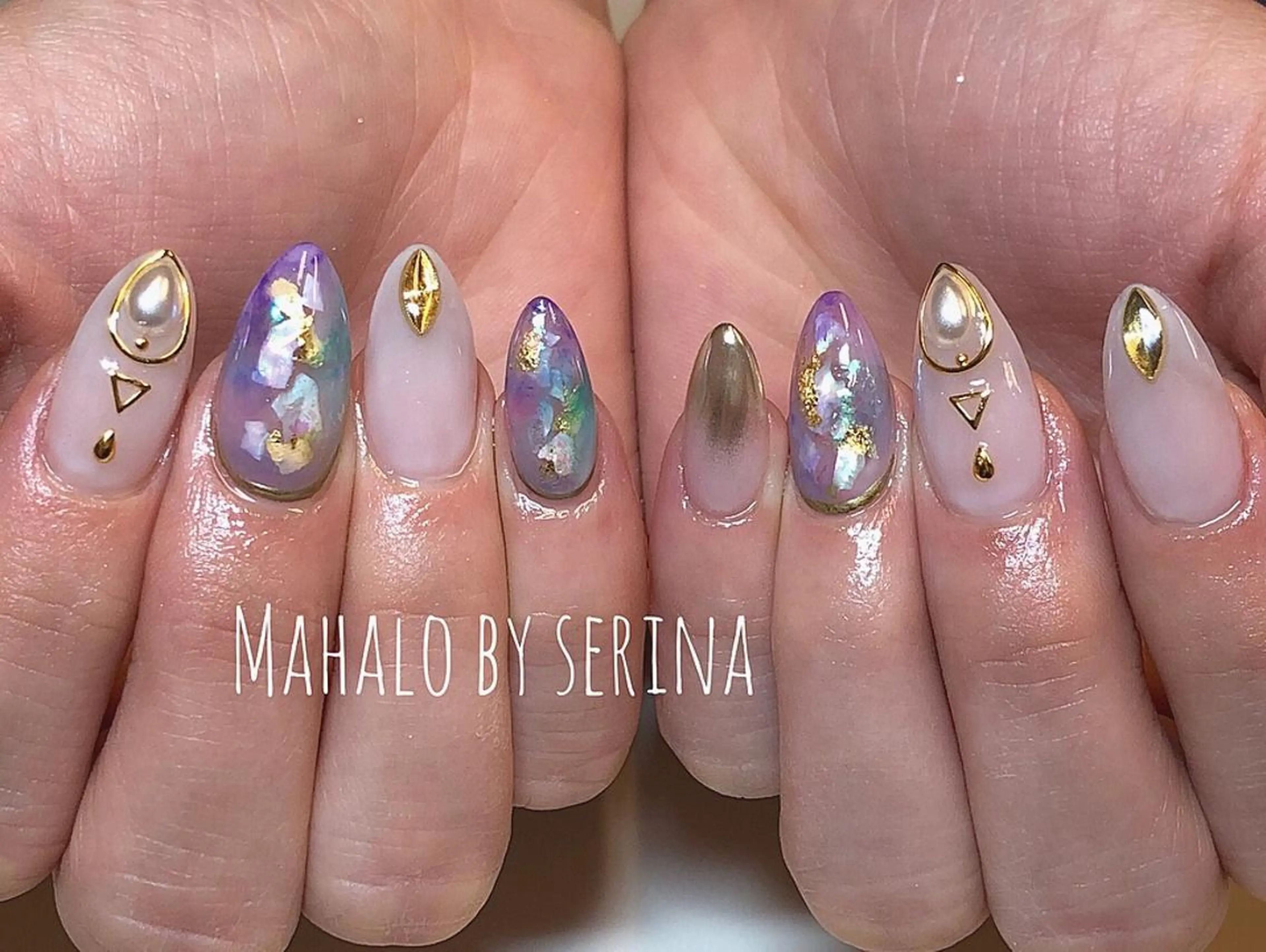 セミロング カラー ネイル SUNNY BAE. SERINAのネイルデザイン