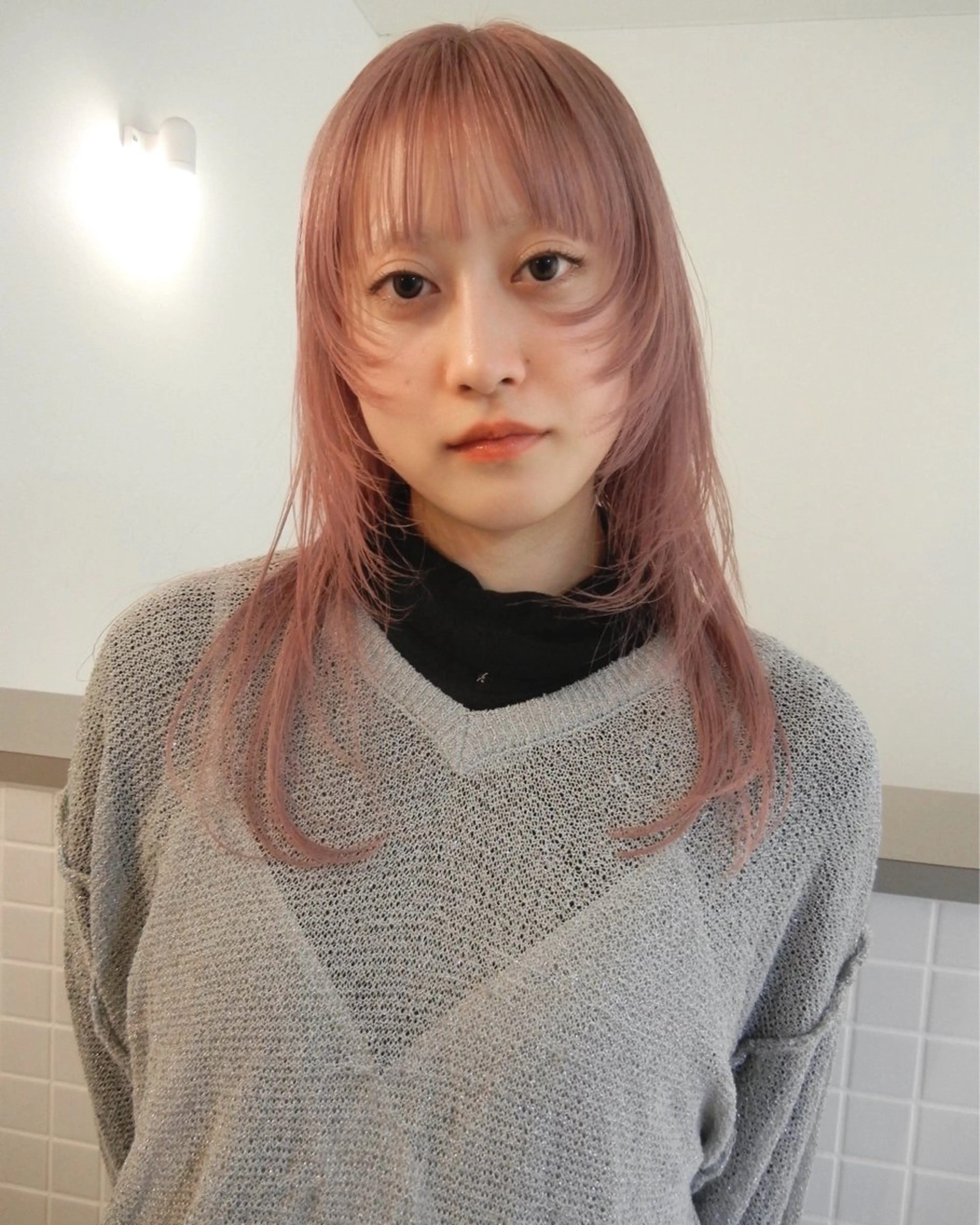 セミロング カラー カット ヘアカラー トリートメント デザイン/レイヤー Kaito🐩/栄のヘアスタイル