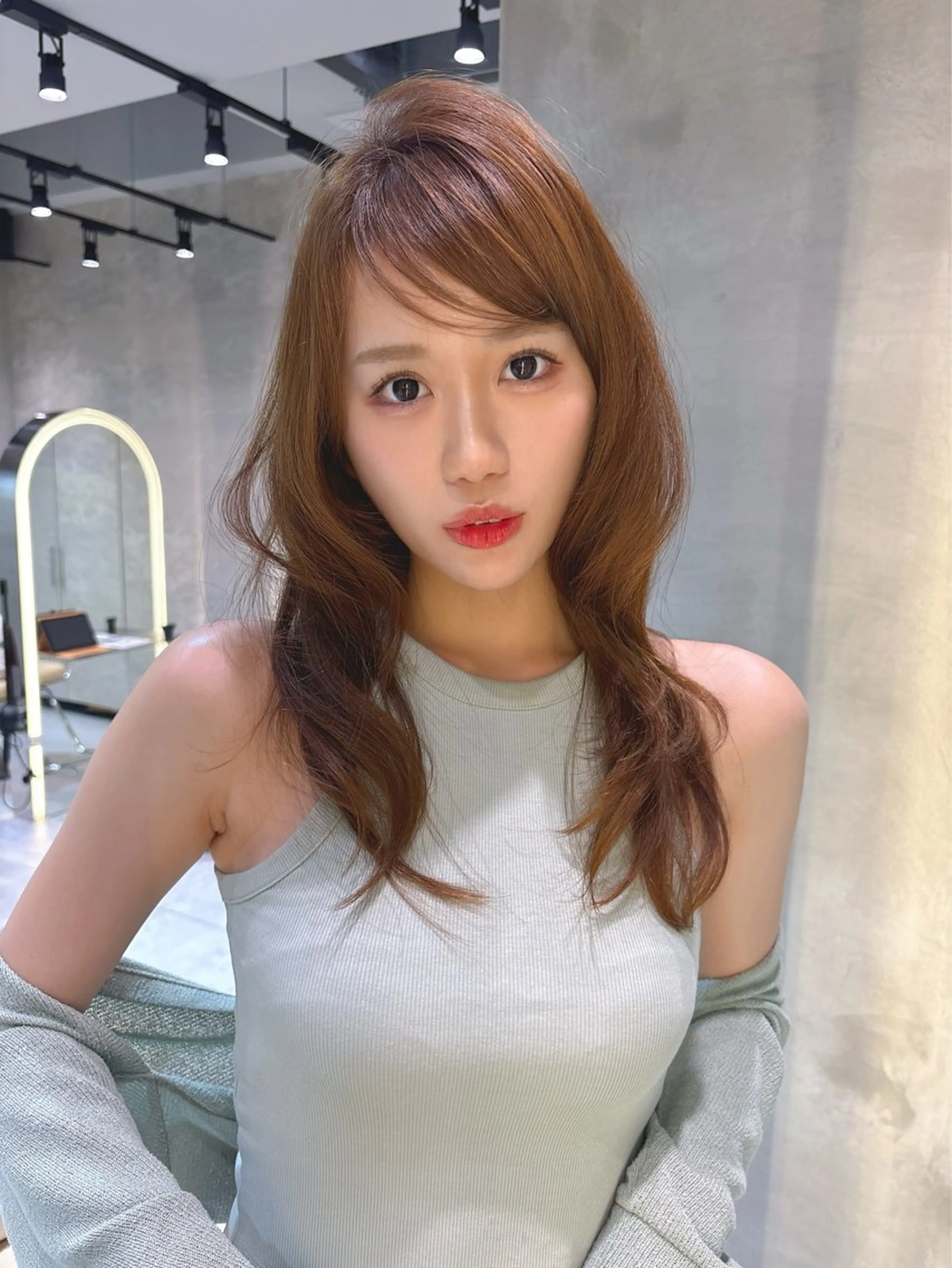 ロング カラー 髪質改善　ANFINI 仙台所属・仙台Ｉ韓国レイヤー Ｉ髪質改善Ｉ伊藤拓海のヘアスタイル