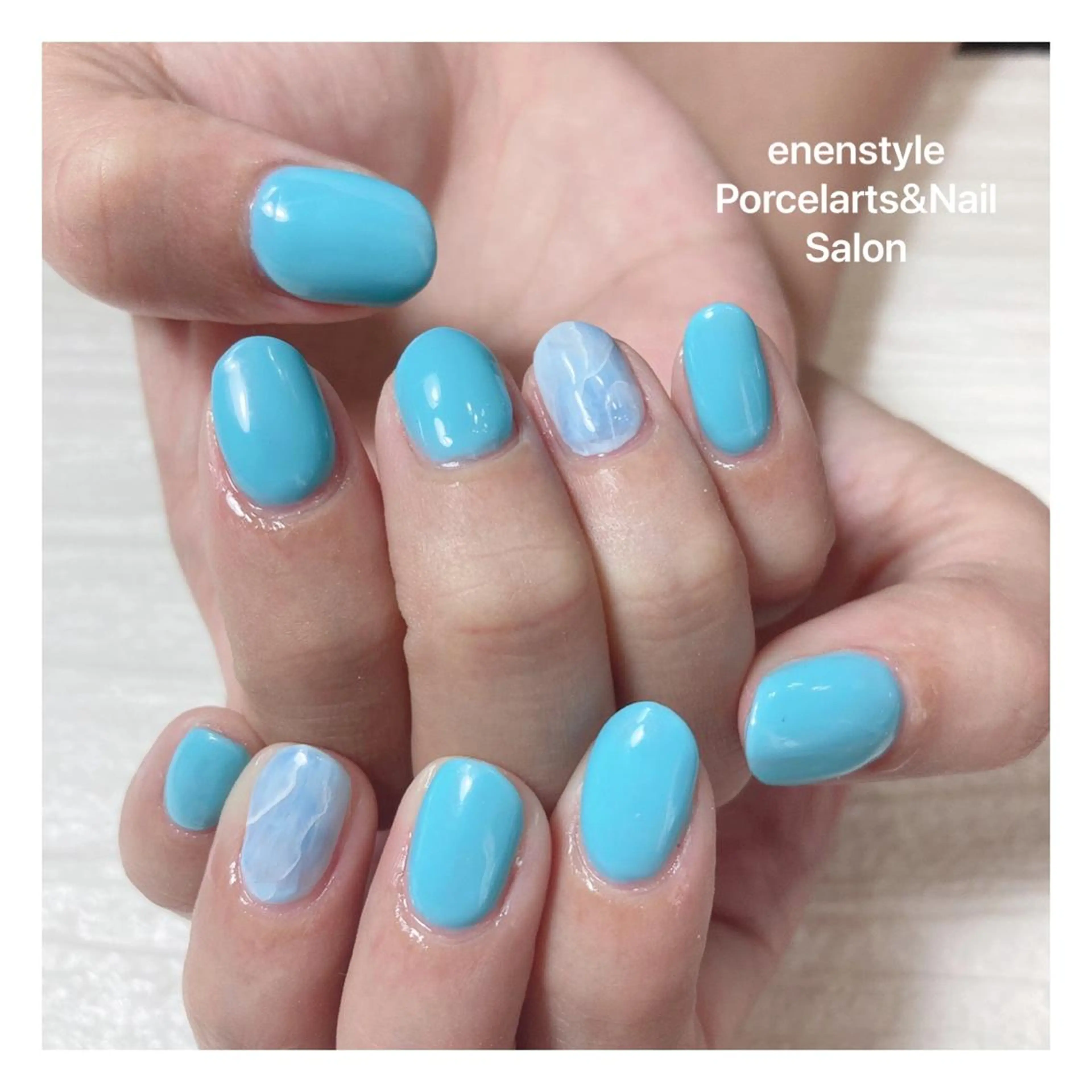 ミディアム ネイル ハンドネイル 👑enen style👑のネイルデザイン