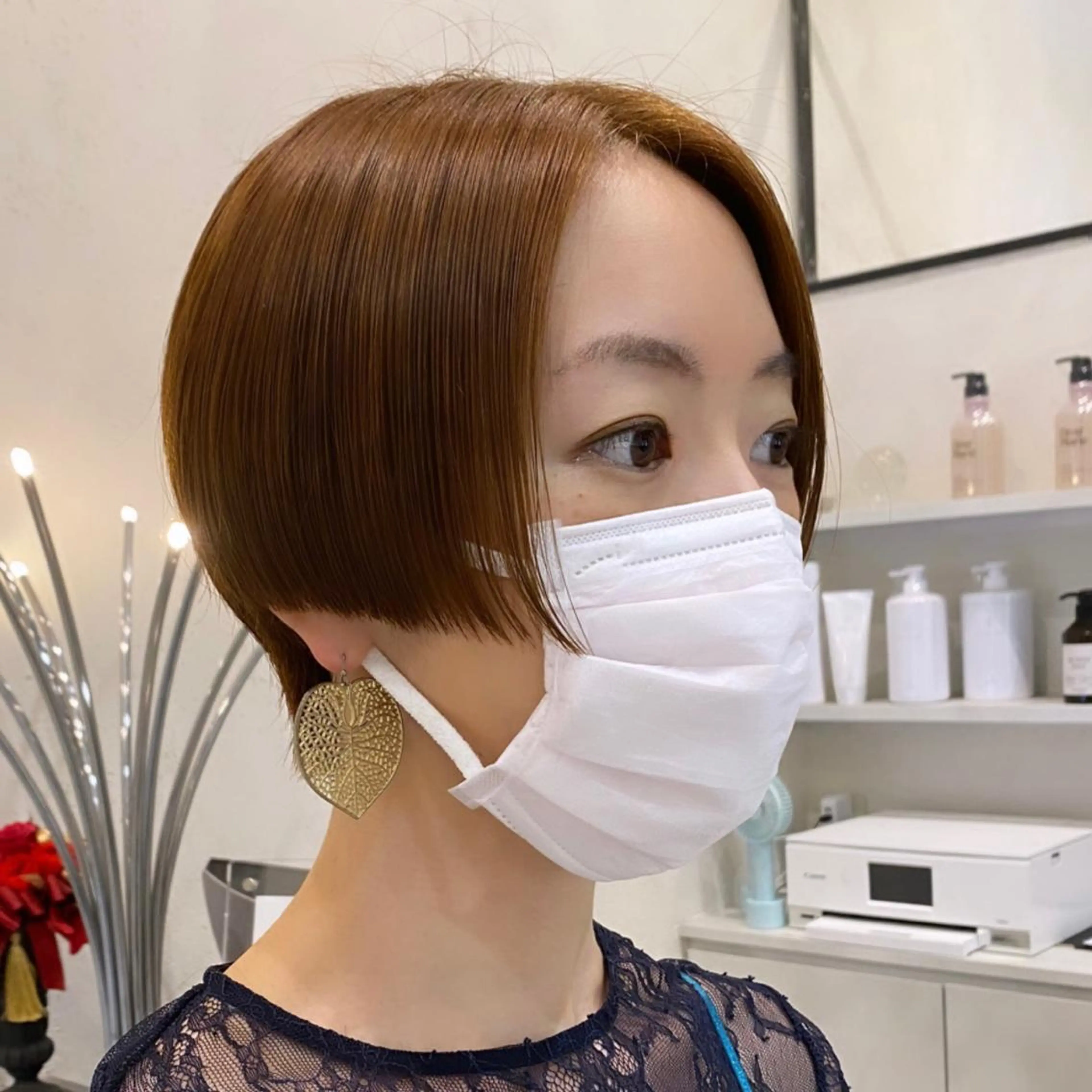 ショート カラー DEAN所属・KEIGO/パーマ ハイトーン/DEANのヘアスタイル