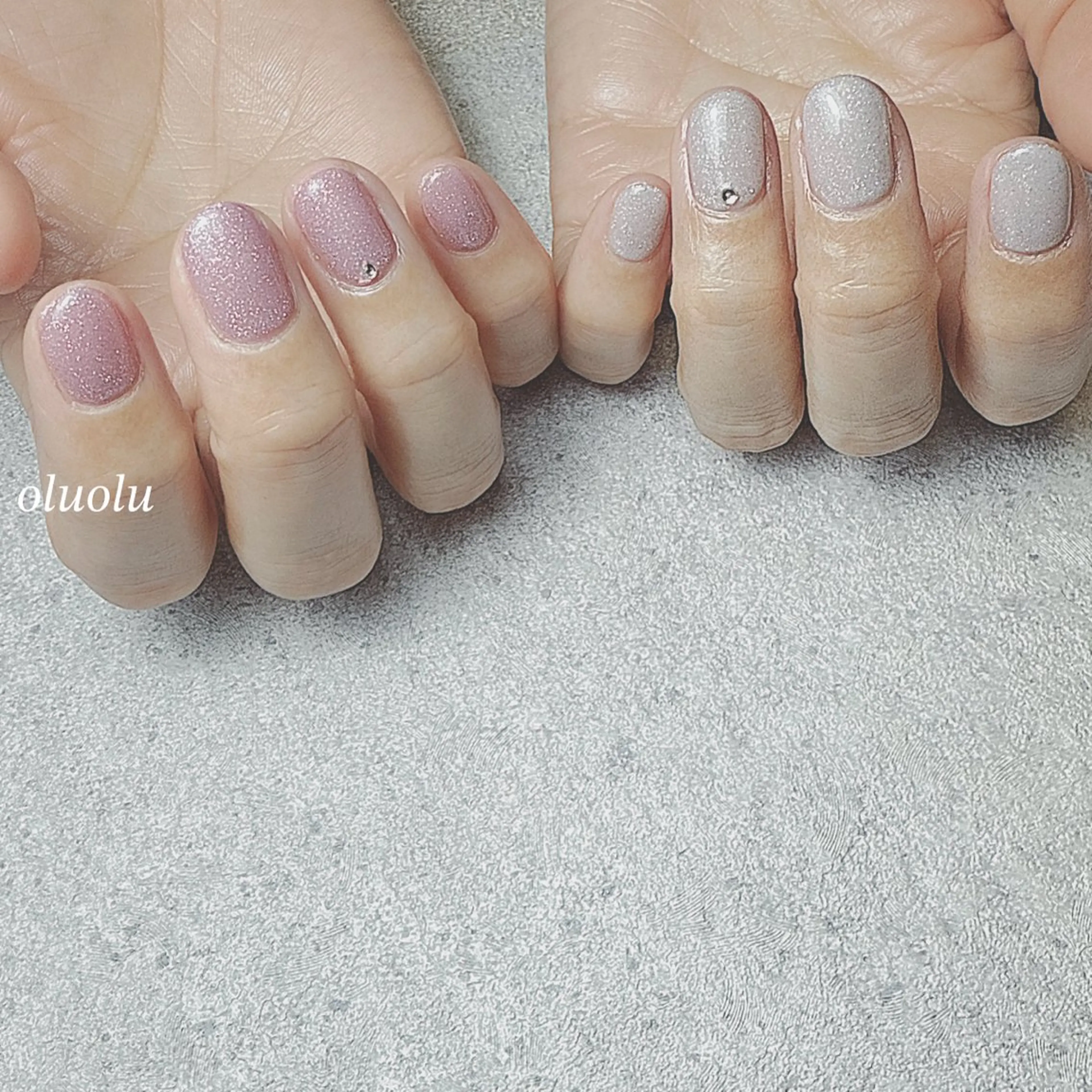 ネイル アートネイル フットネイル オフィスネイル ワンカラーネイル ピンク ハンドネイル 大村 紬華のネイルデザイン